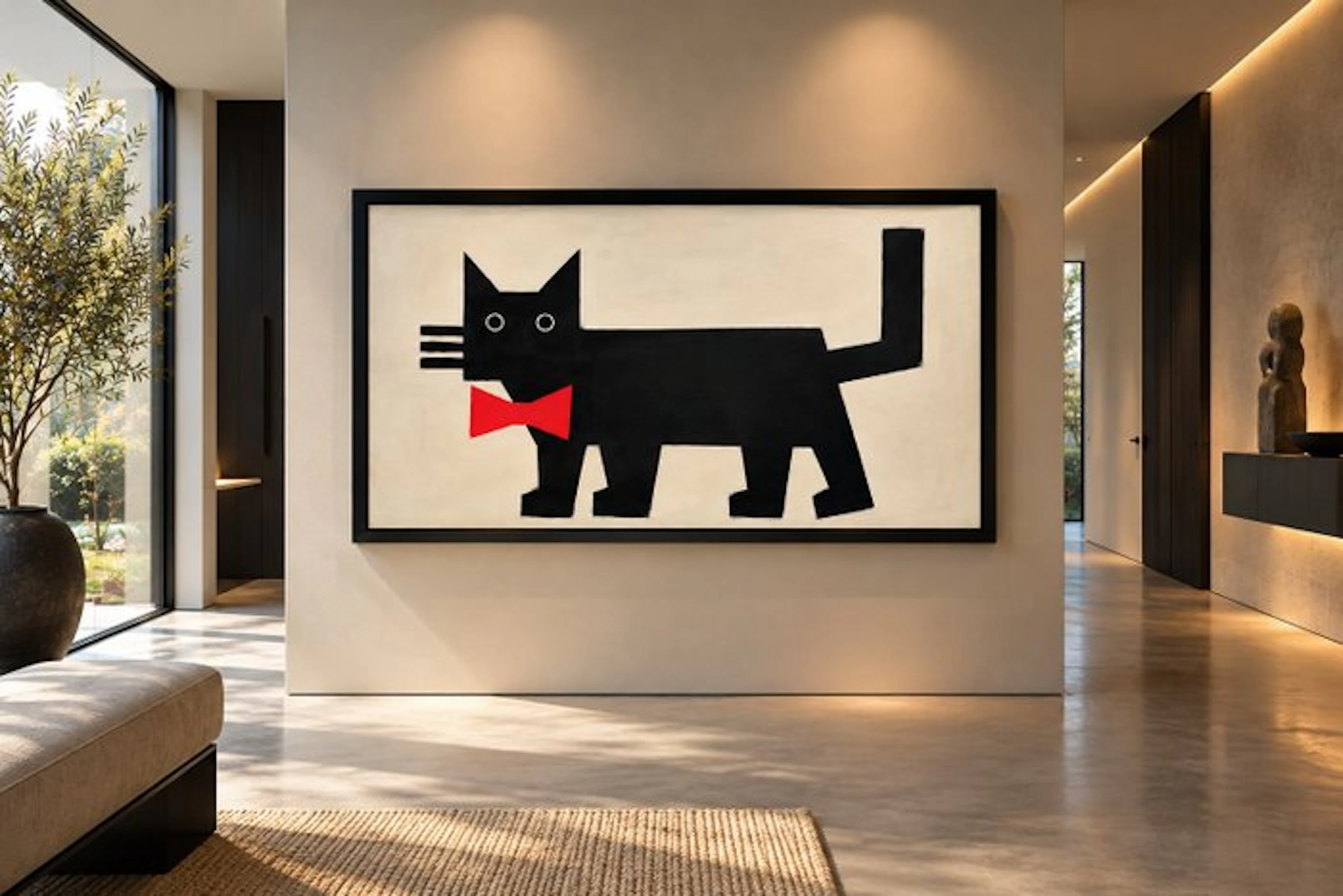 Hamelink - Black Cat with Red Bow