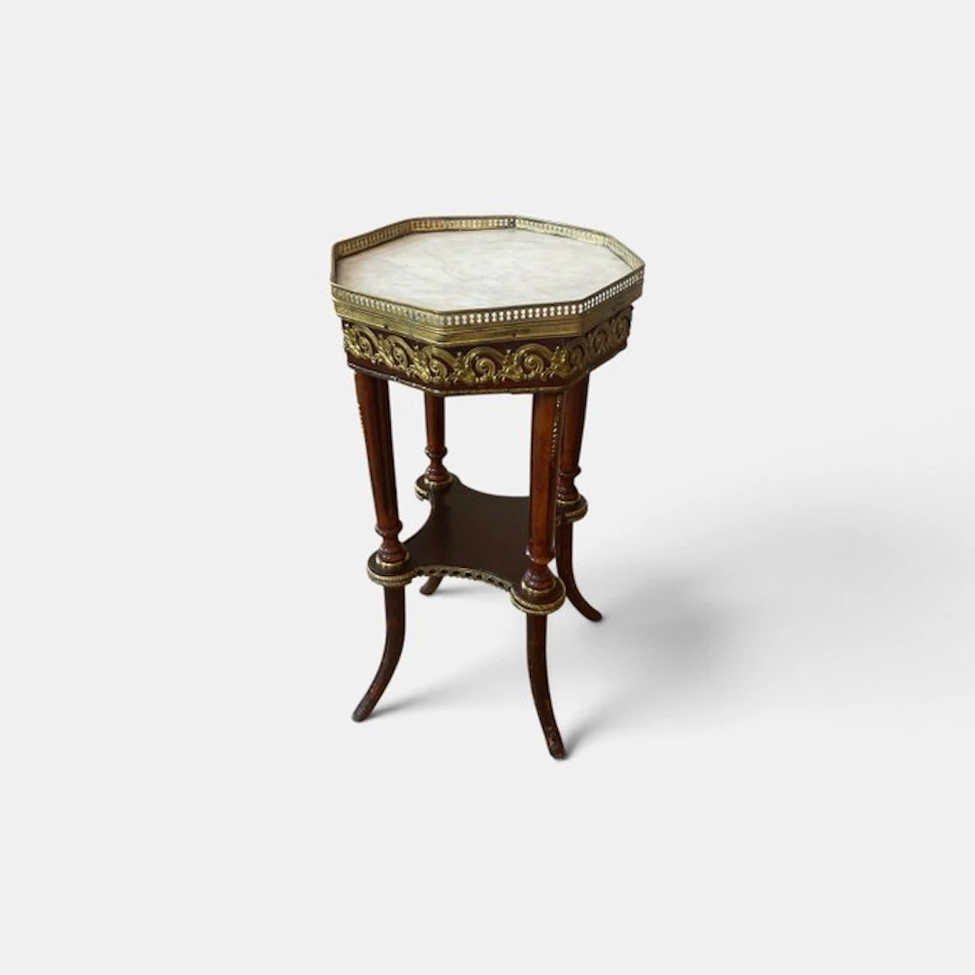 onbekend - Side table - Marble - Elegant French guéridon