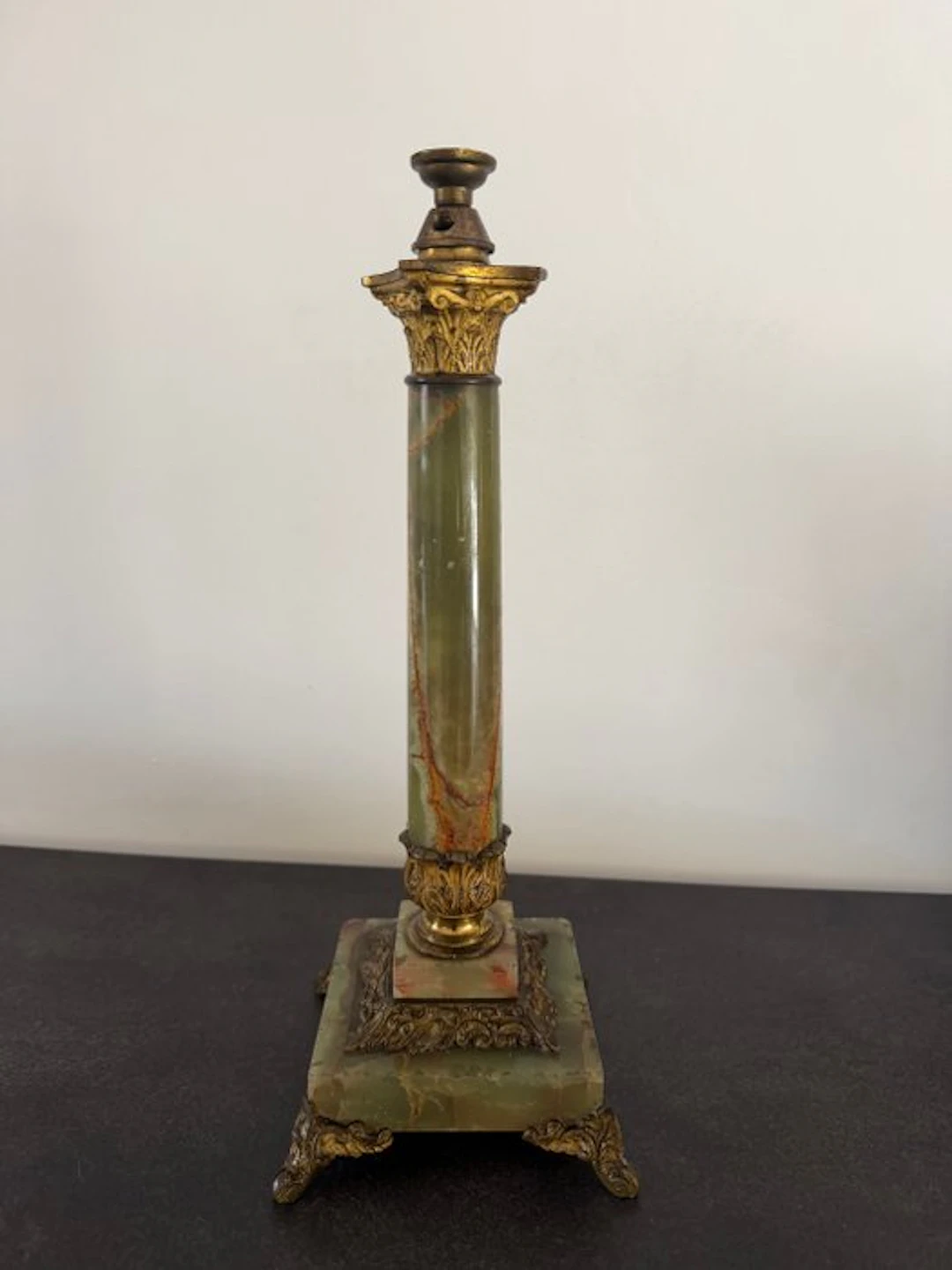 Lamp - Gilt bronze - Bronze onyx lamp