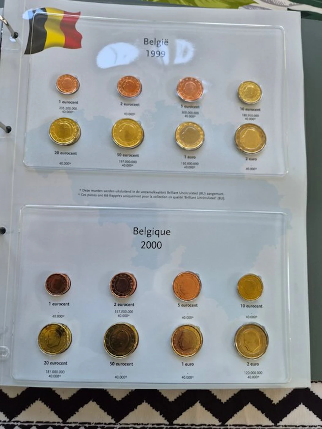 Belgium. Series 1 Cent - 2 Euro 1999/2010 (12 series) (No reserve price)