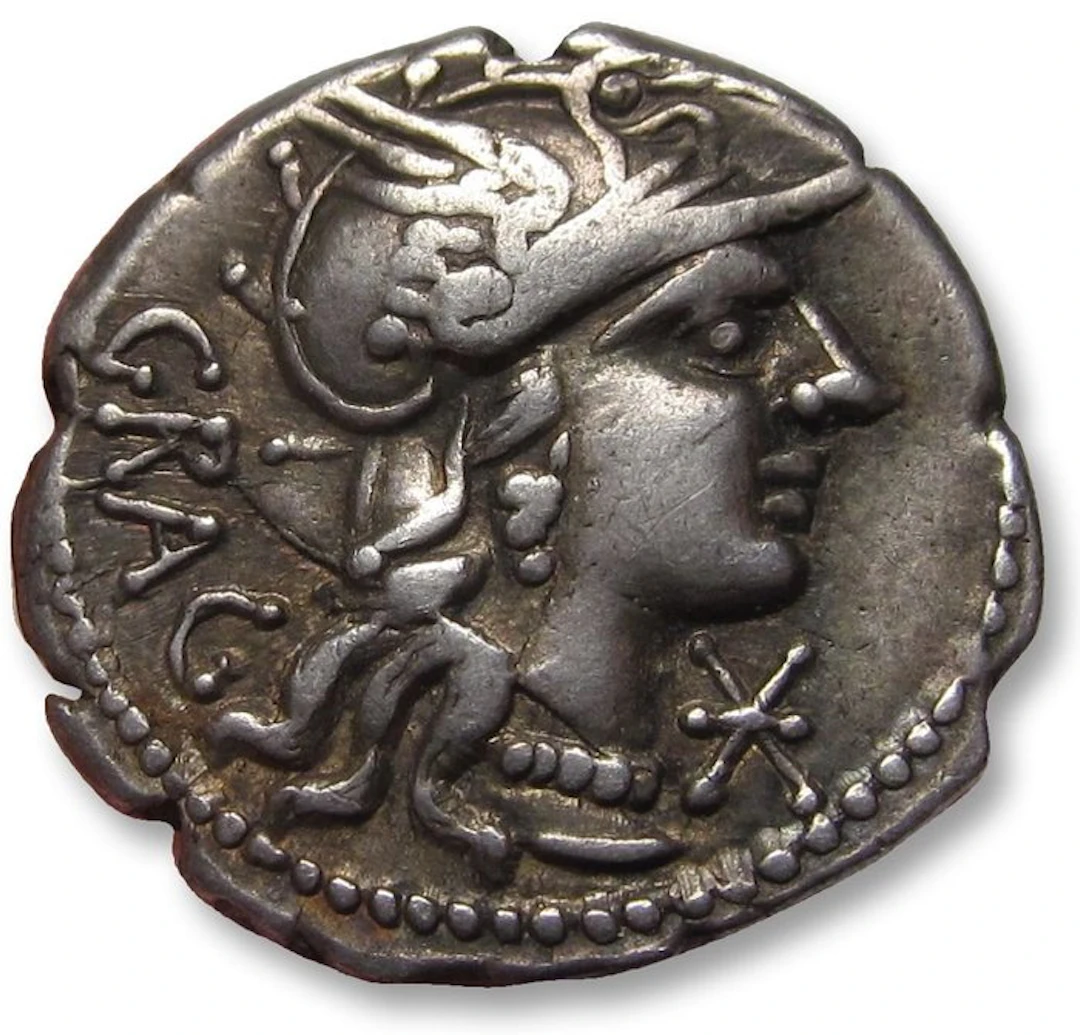 Roman Republic Denarius L. Antestius Gragulus, Rome mint 136 B.C.