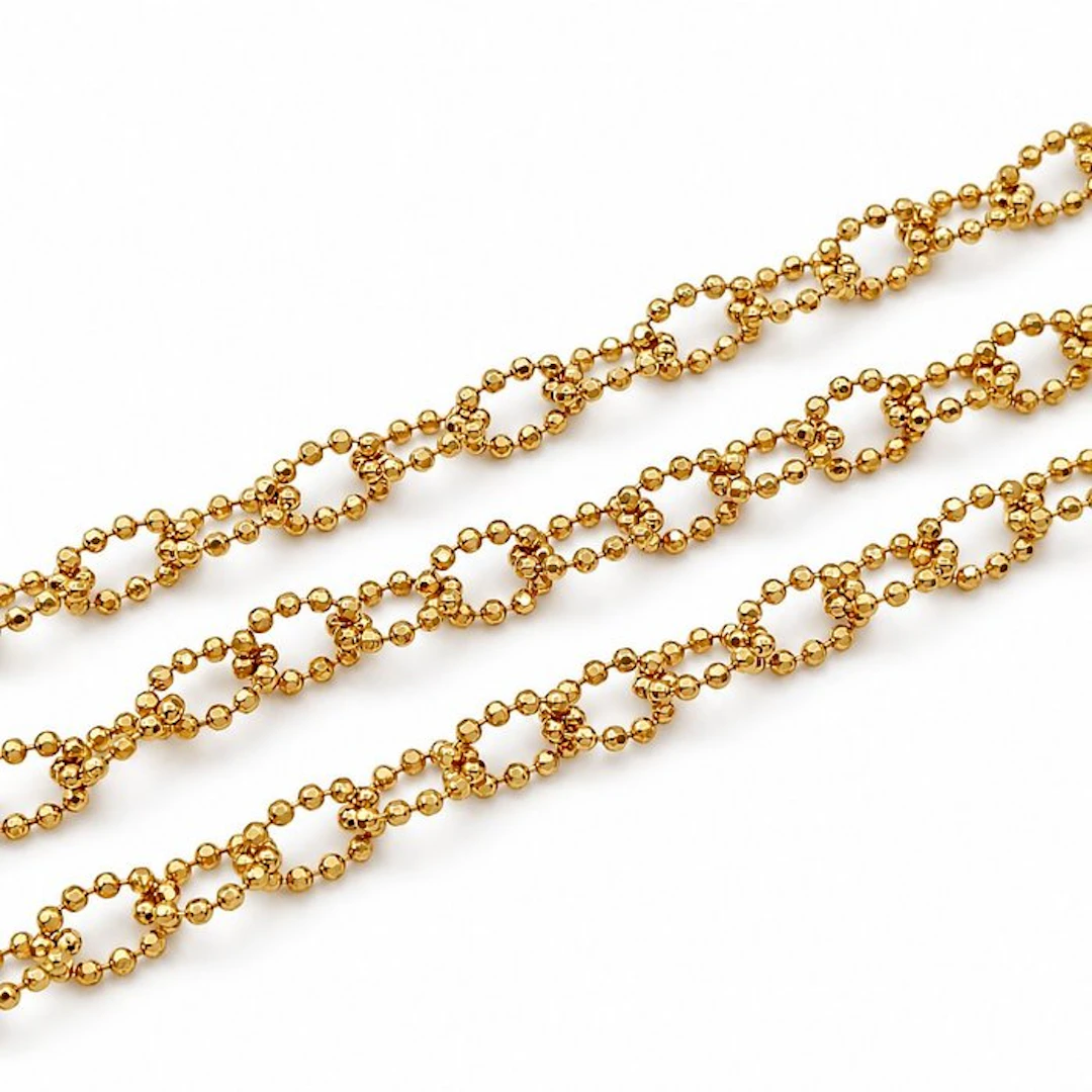 Necklace - 18 kt. Yellow gold - Made in Italy - HandMade