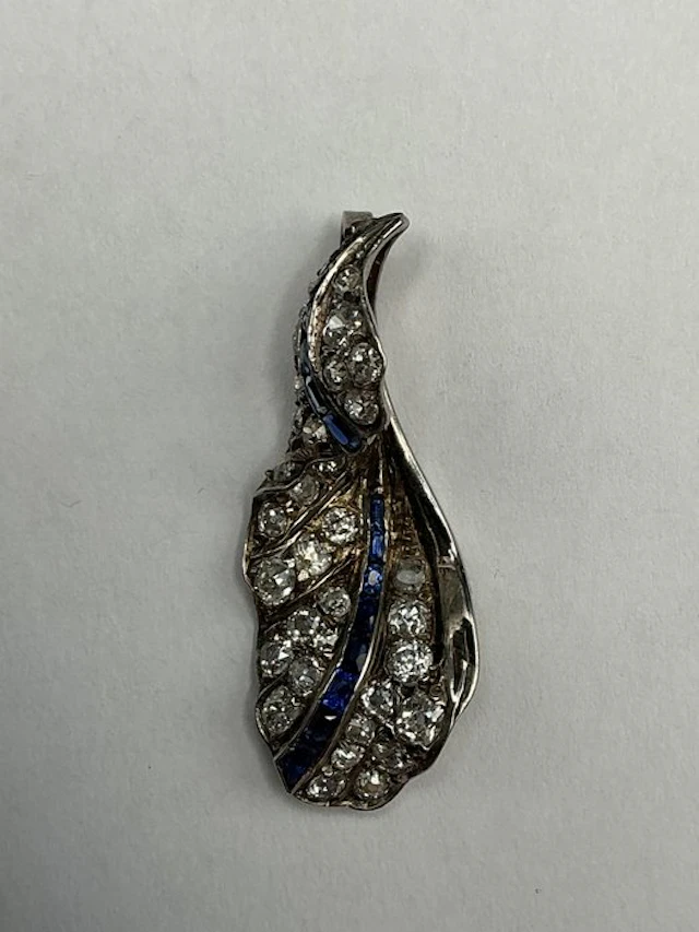 Pendant Platinum Diamond (Natural) - Sapphire