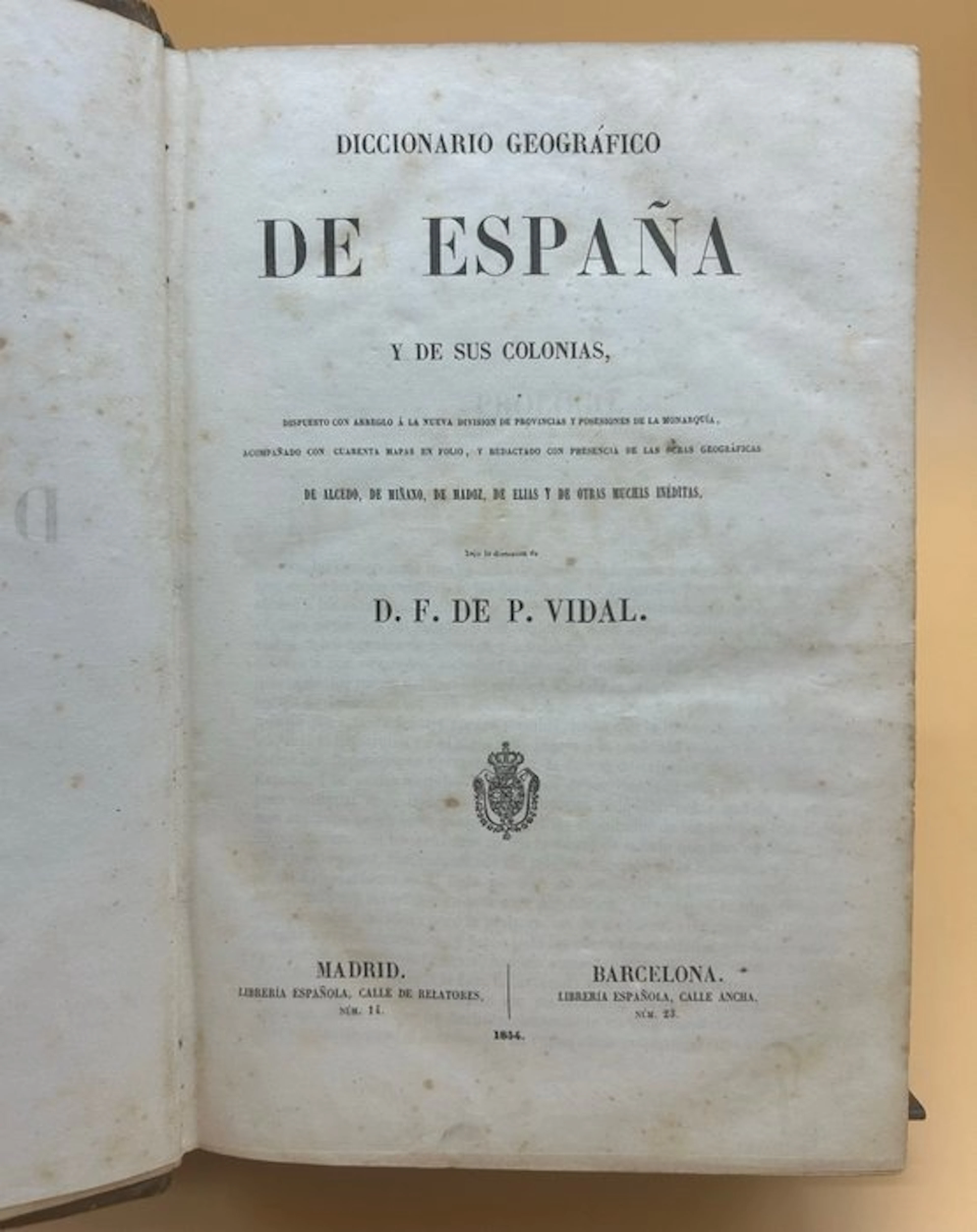 Francisco de Paula Vidal - Diccionario geográfico de...