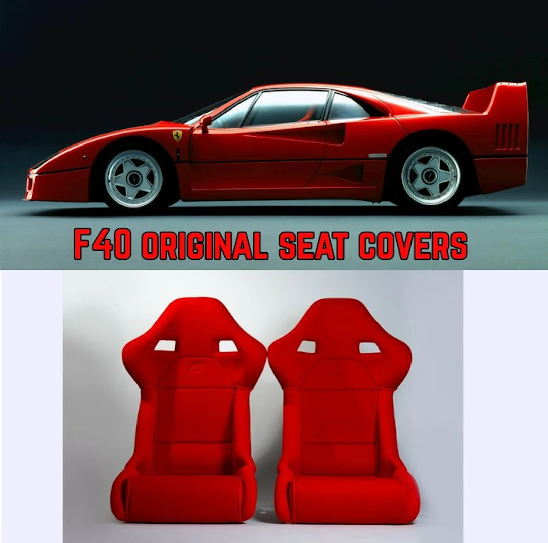 Ferrari F40 Original Seat Cover Set - Ferrari - New