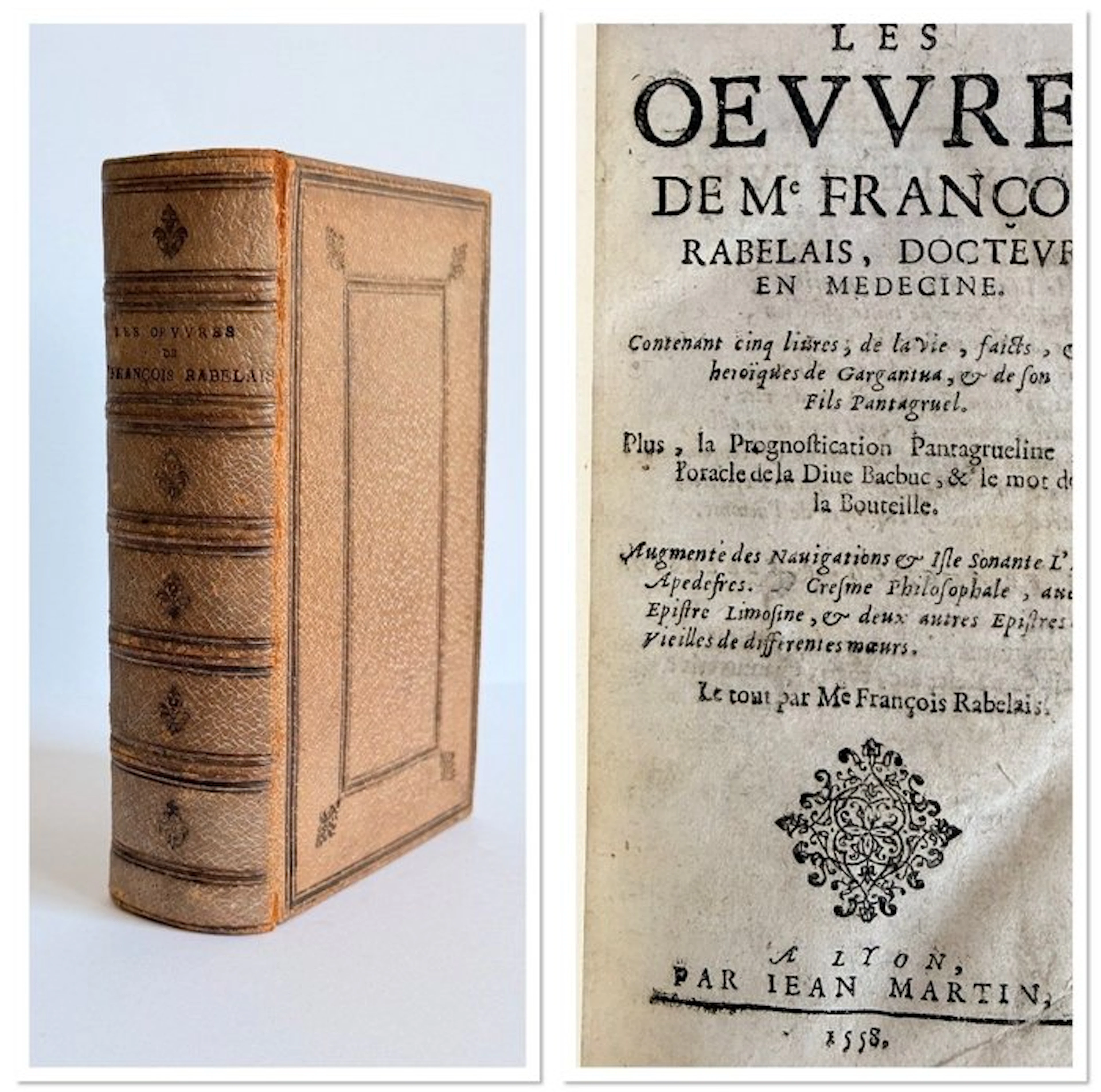 Rabelais - Les Œuvres de M. François Rabelais - 1584-1600