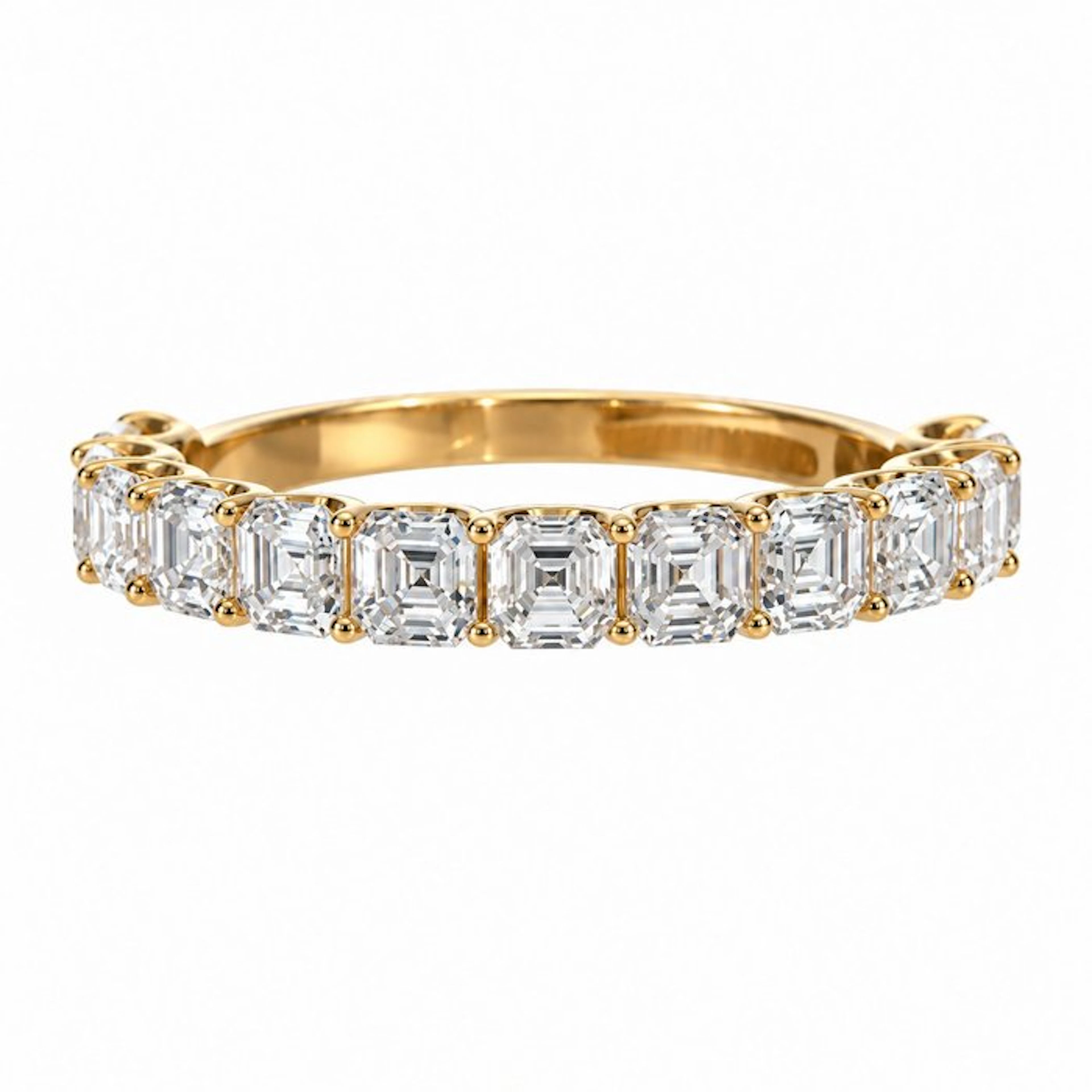 No reserve price - Ring - 14 kt. Yellow gold - 2.1ct. tw. Diamond (Lab-grown)