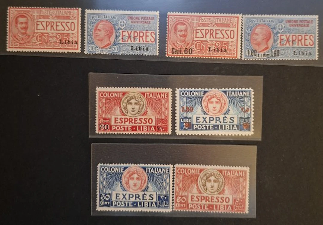 Italian Libya 1915 - Small selection - Sassone cat...