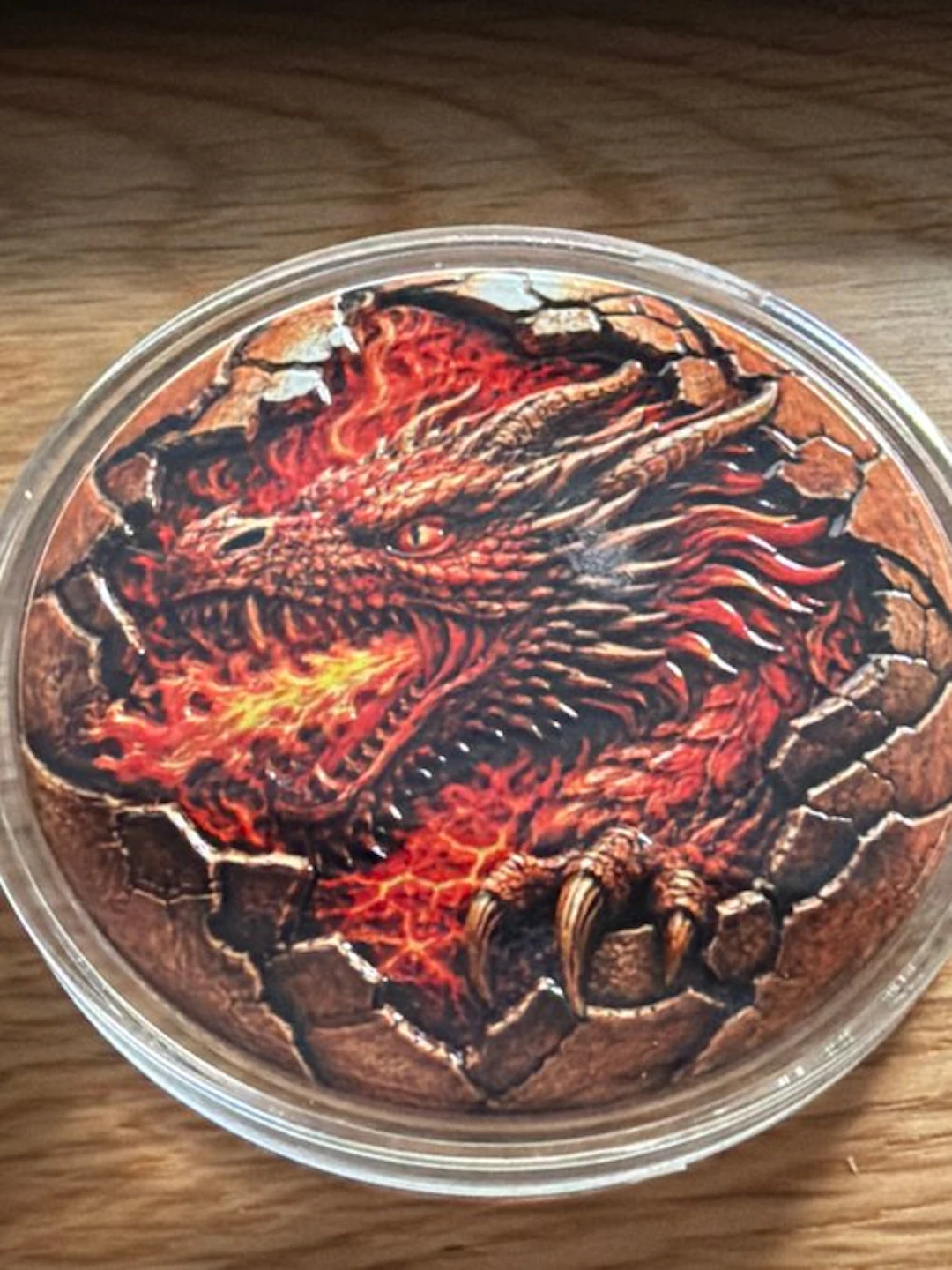 World. Medal Dragon Fire - 5 oz (.999) (No reserve price)