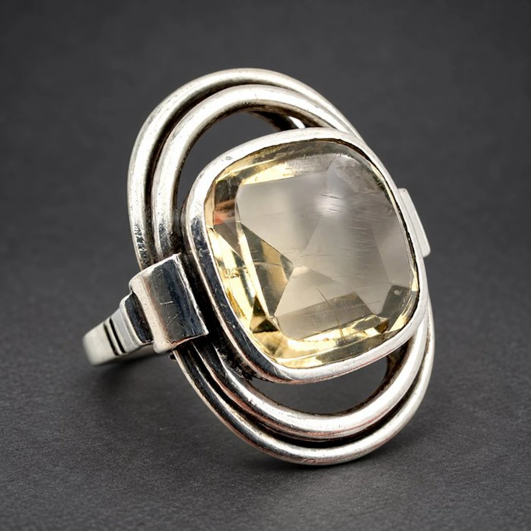 Silver - Ring - Art Deco 1940s – 1960s