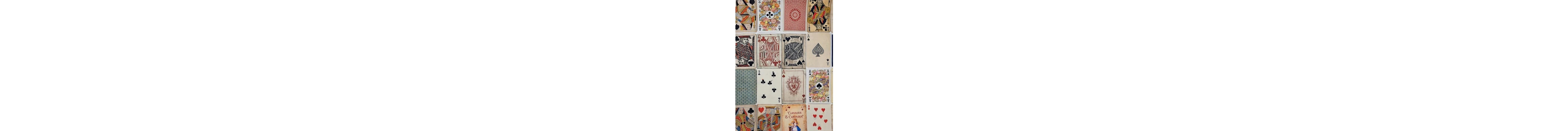 Limited Edition Art Deco Fabric with Playing Cards...