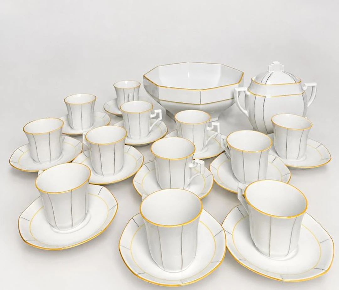 Frans de Rover - Tea service (26) - Porcelain
