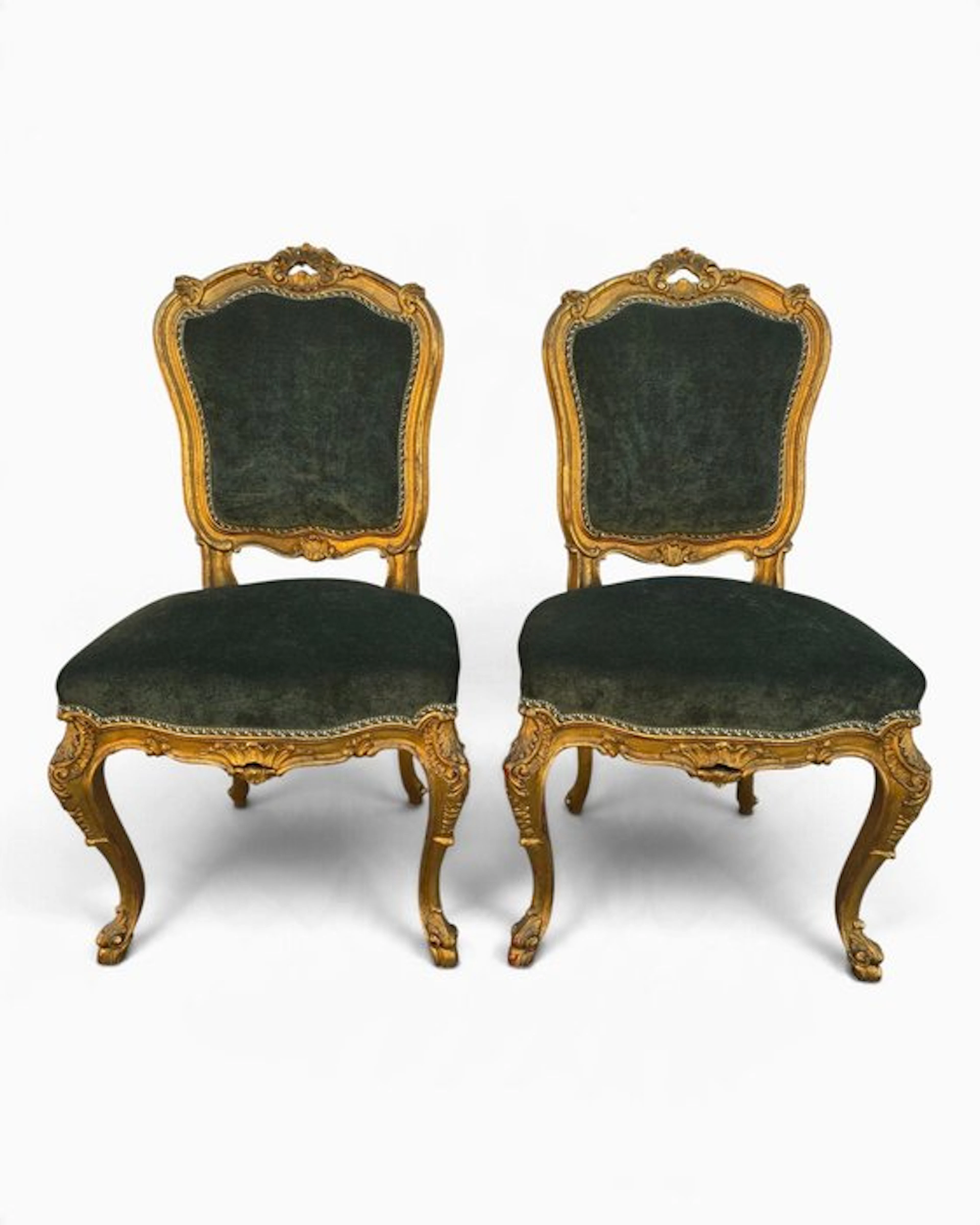 Chair (2) - Wood, Velvet