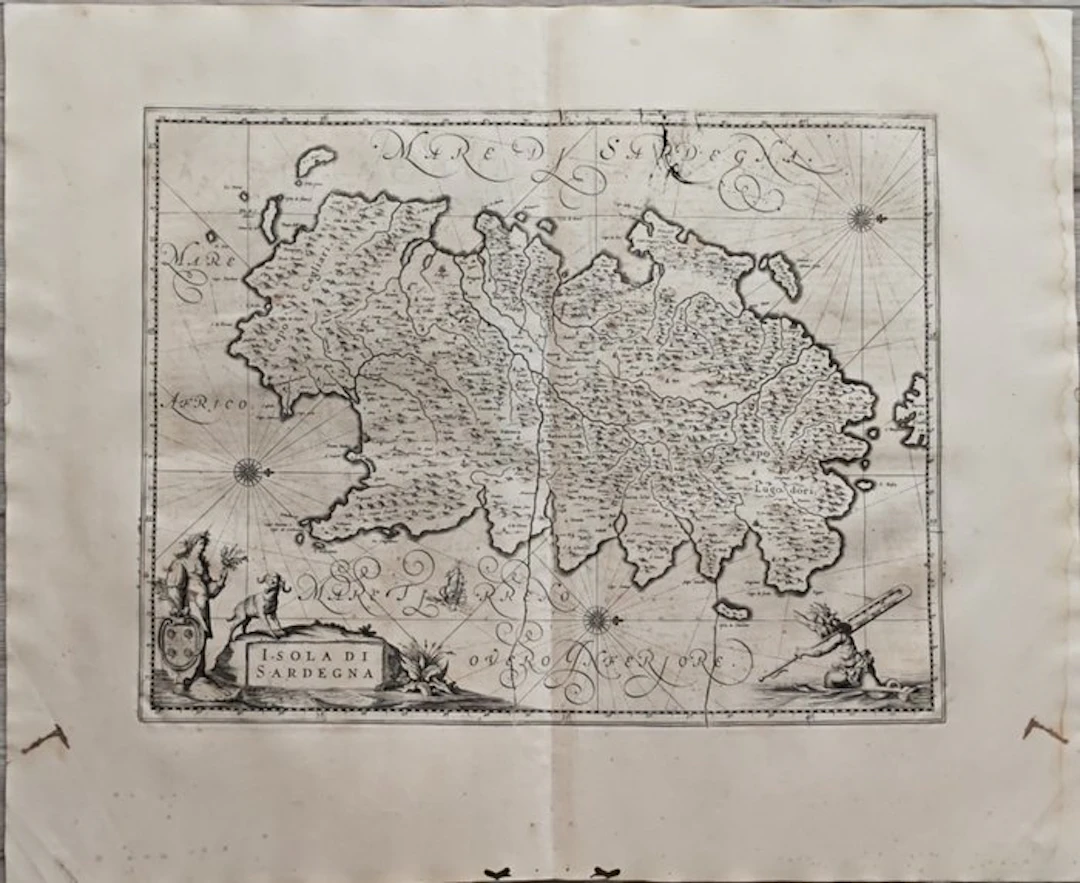 Italy - Topographic survey – Sardinia Territory; Willem...