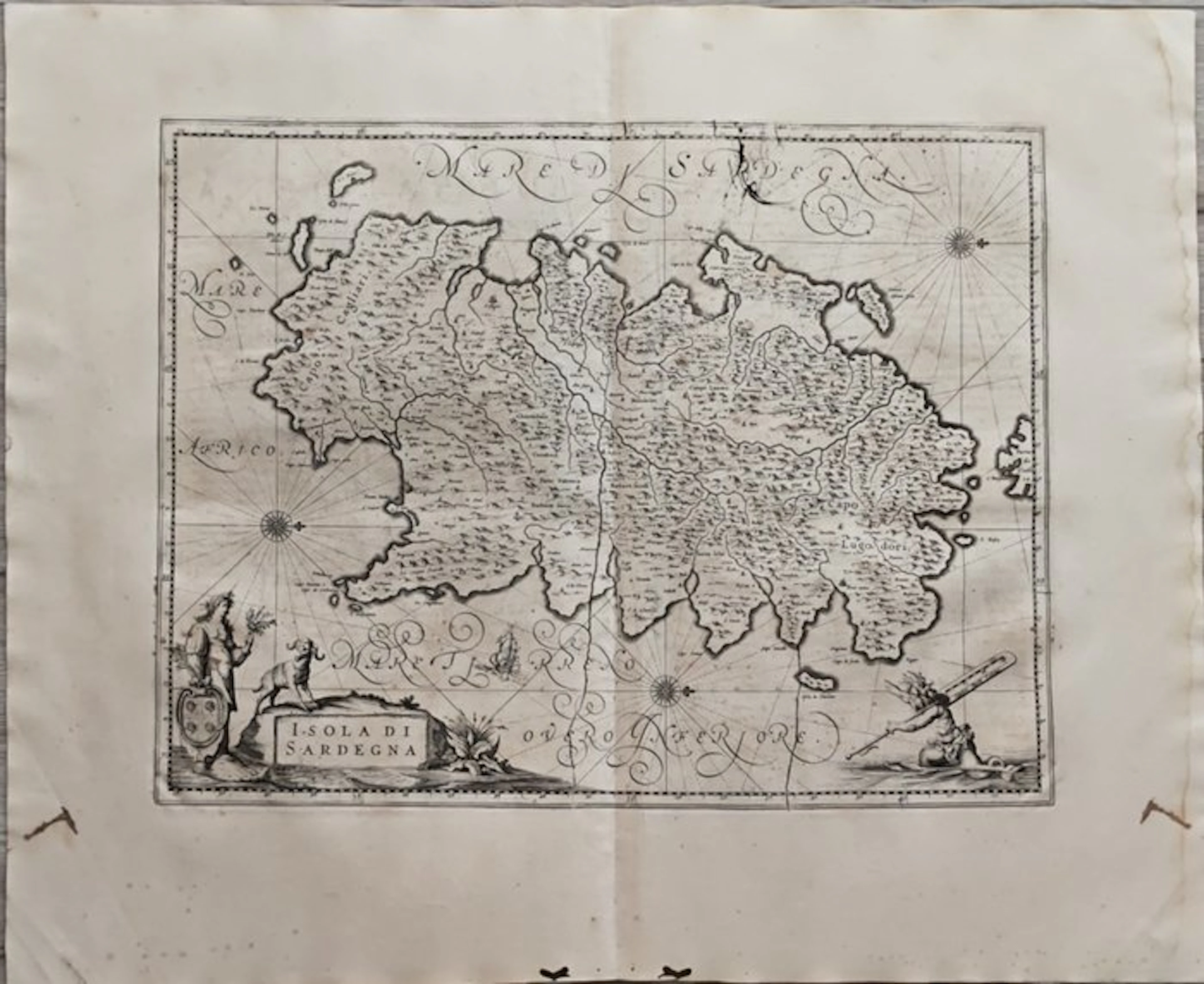 Italy - Topographic survey – Sardinia Territory; Willem...
