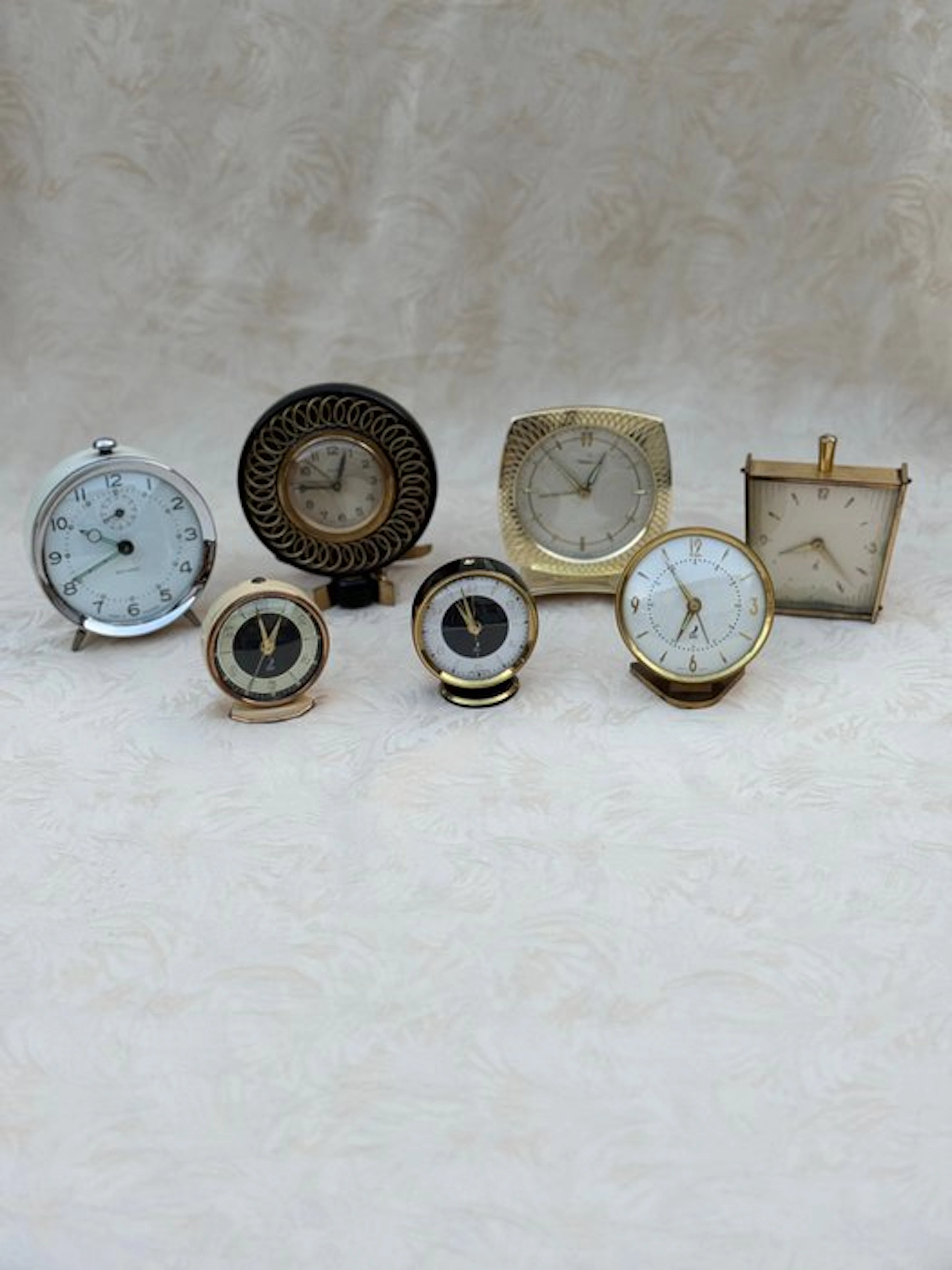 Table clock (7) - Bayard , Jaz , Diehl - Metal, Brass - 1950-1960, 1960-1970