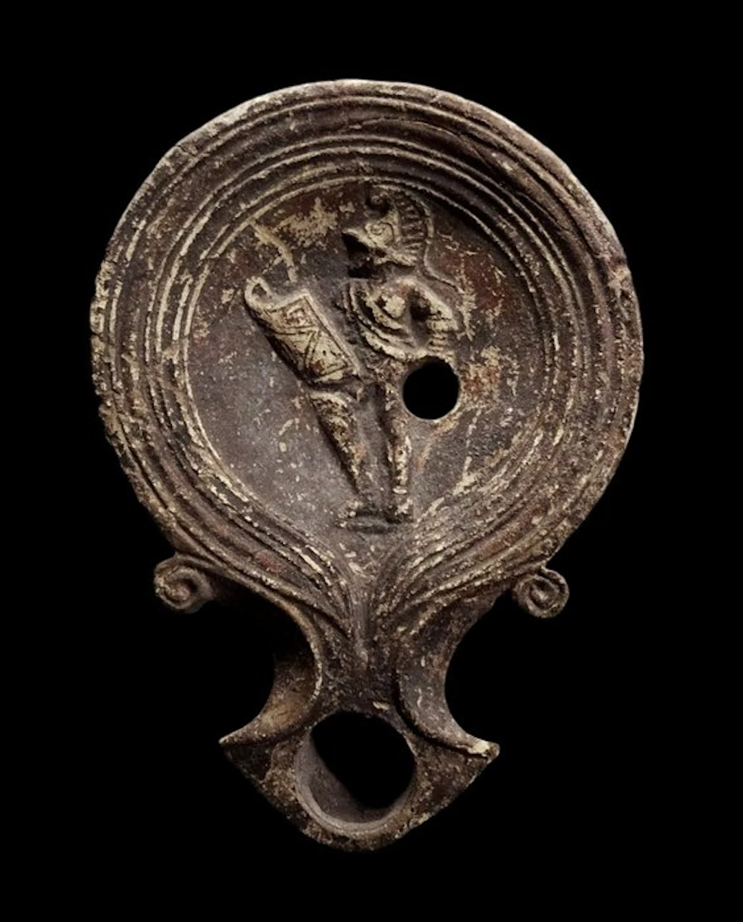 Ancient Roman Terracotta - Oil lamp in sigillata...