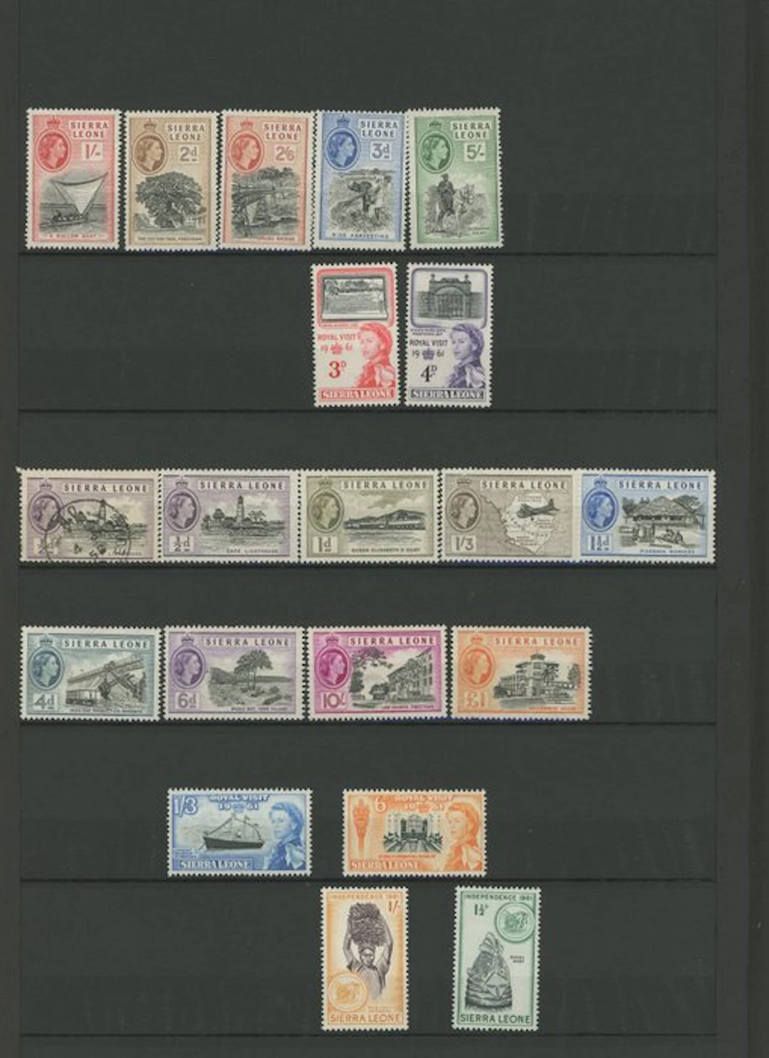 Commonwealth britannique - Nyasaland, Sierra Leone, bel ensemble avec doubles depuis les classiques,...