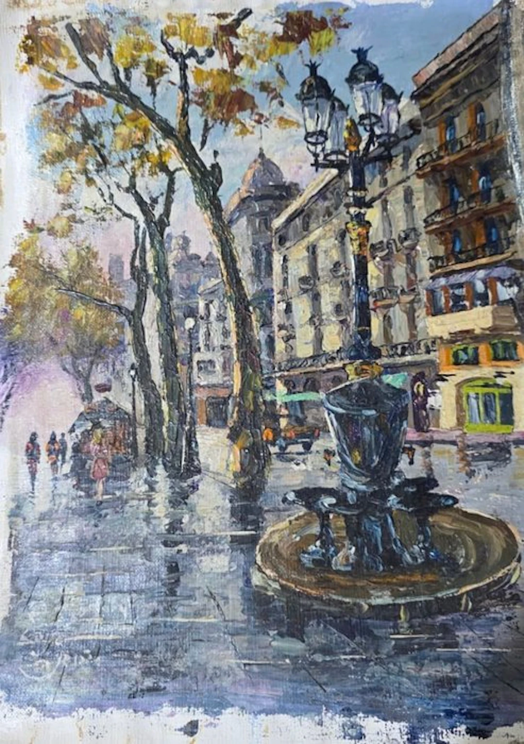 Joaquín Caso Ariño (XX) - Font de Canaletes, Rambla de Barcelona