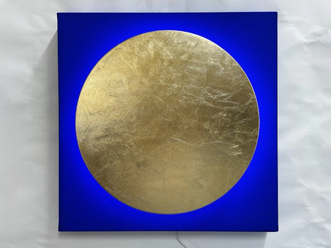 Bruno Bani (1964) - Eclisse totale Foglia oro 40 x 40