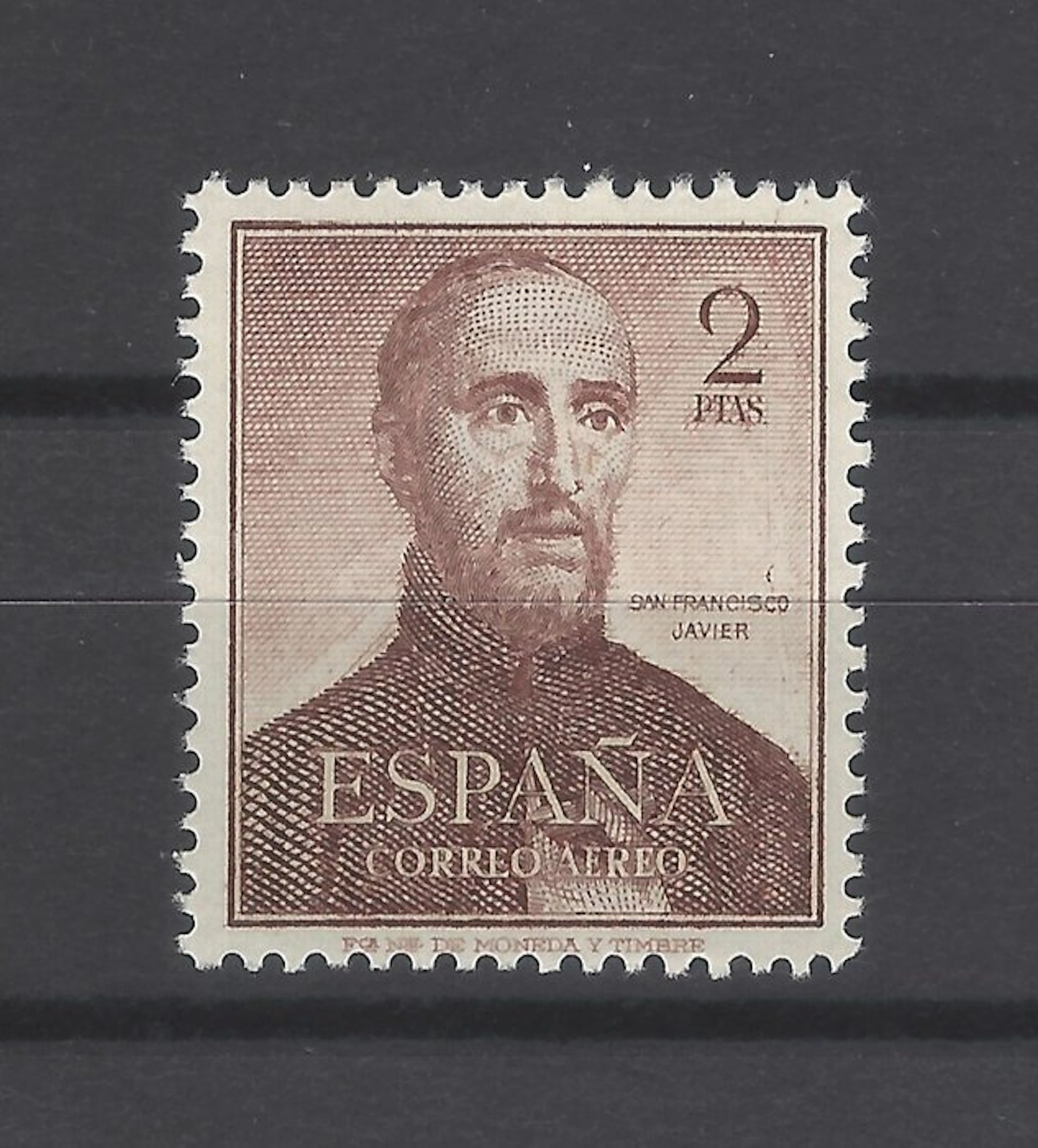 Spain 1952 - San Francisco Javier - brown color error...