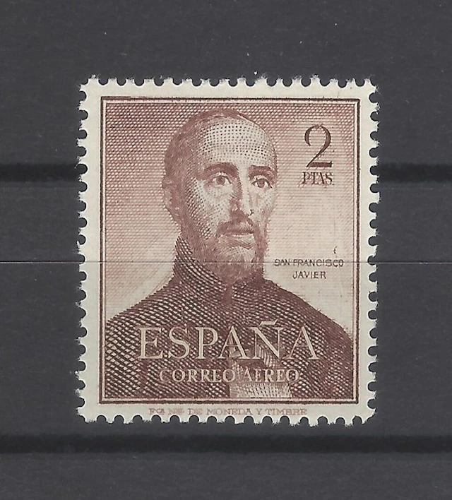 Spain 1952 - San Francisco Javier - brown color error...