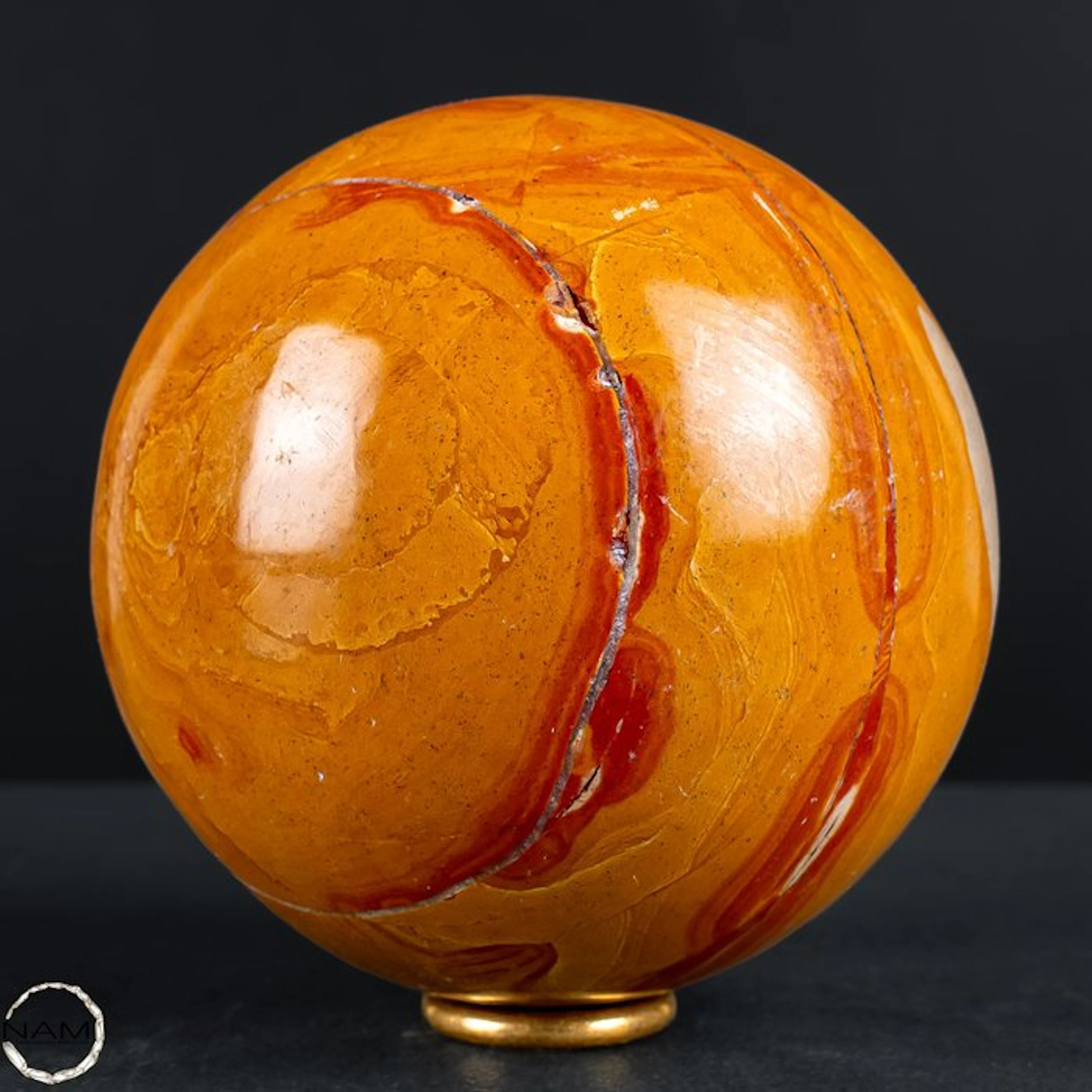 Rare Natural Red Jasper-Agate-Amethyst Sphere- 1253.41 g