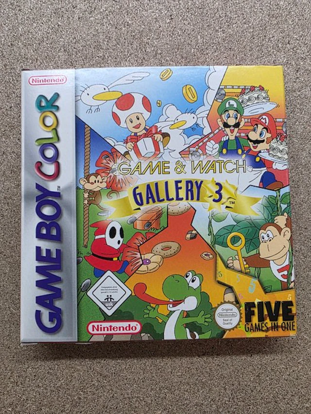 Extremely Rare Nintendo Game Boy "Game & Watch Gallery 3"...