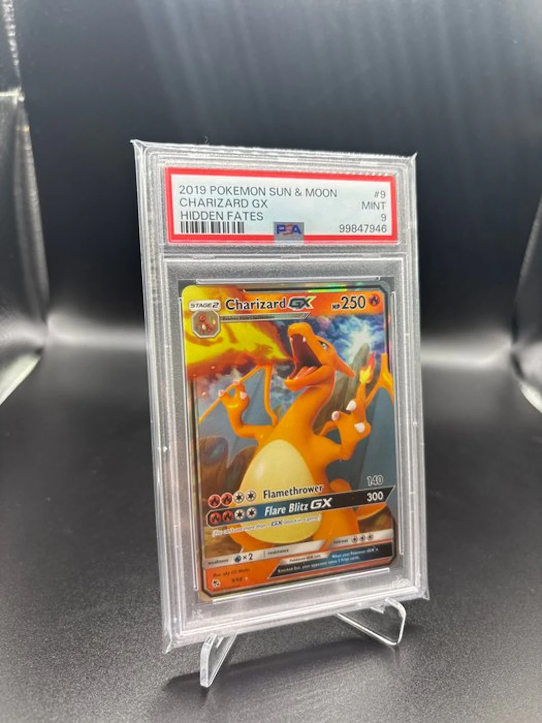 Pokémon - 1 Graded card - Charizard #9 Full art - PSA 9...