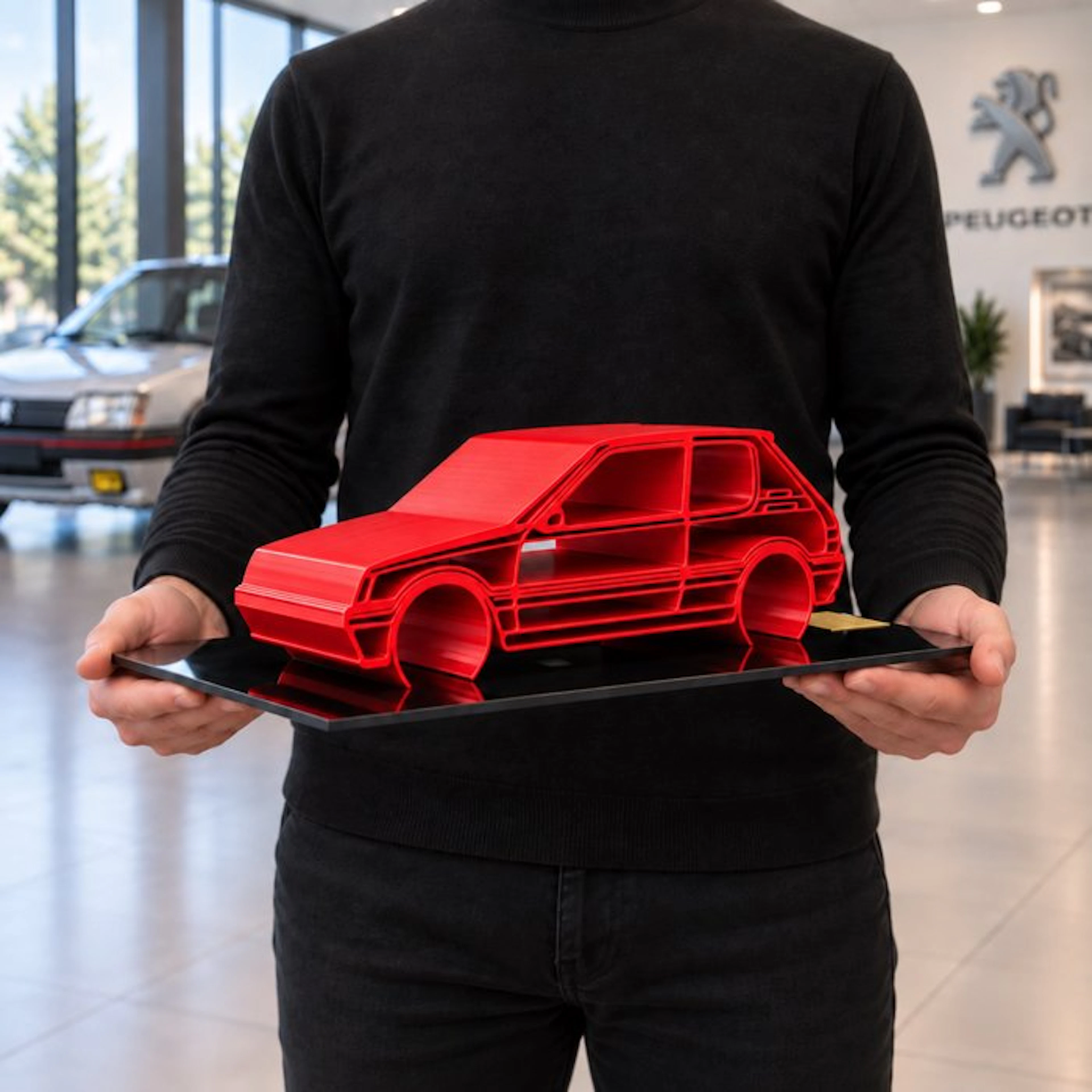 PEUGEOT 205 GT1 - 1/12 Scale - XXL Car Sculpture - 01/30...