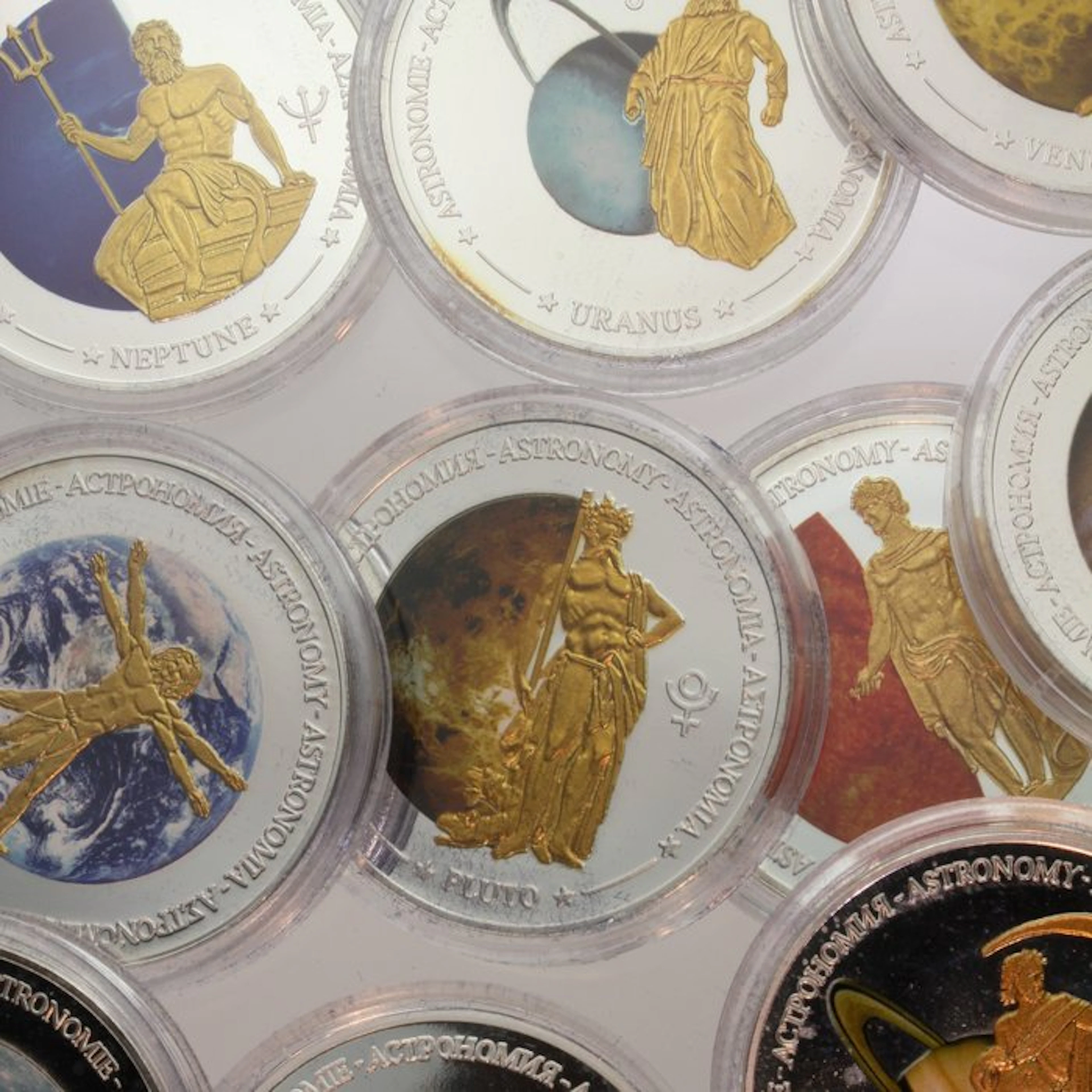 Fiji. Coffret 10x 1 Dollars Astronomie Proof (No reserve price)
