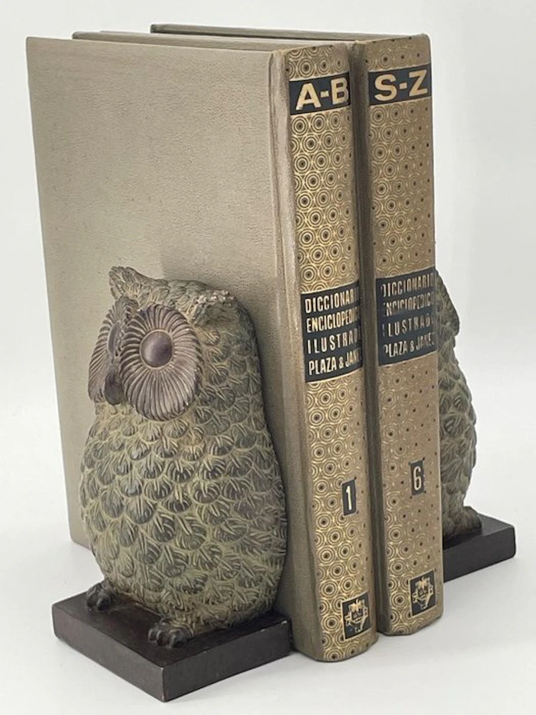 Sujetalibros - Búhos Bronceados - Resina alta densidad - Bookends (2) - Resin