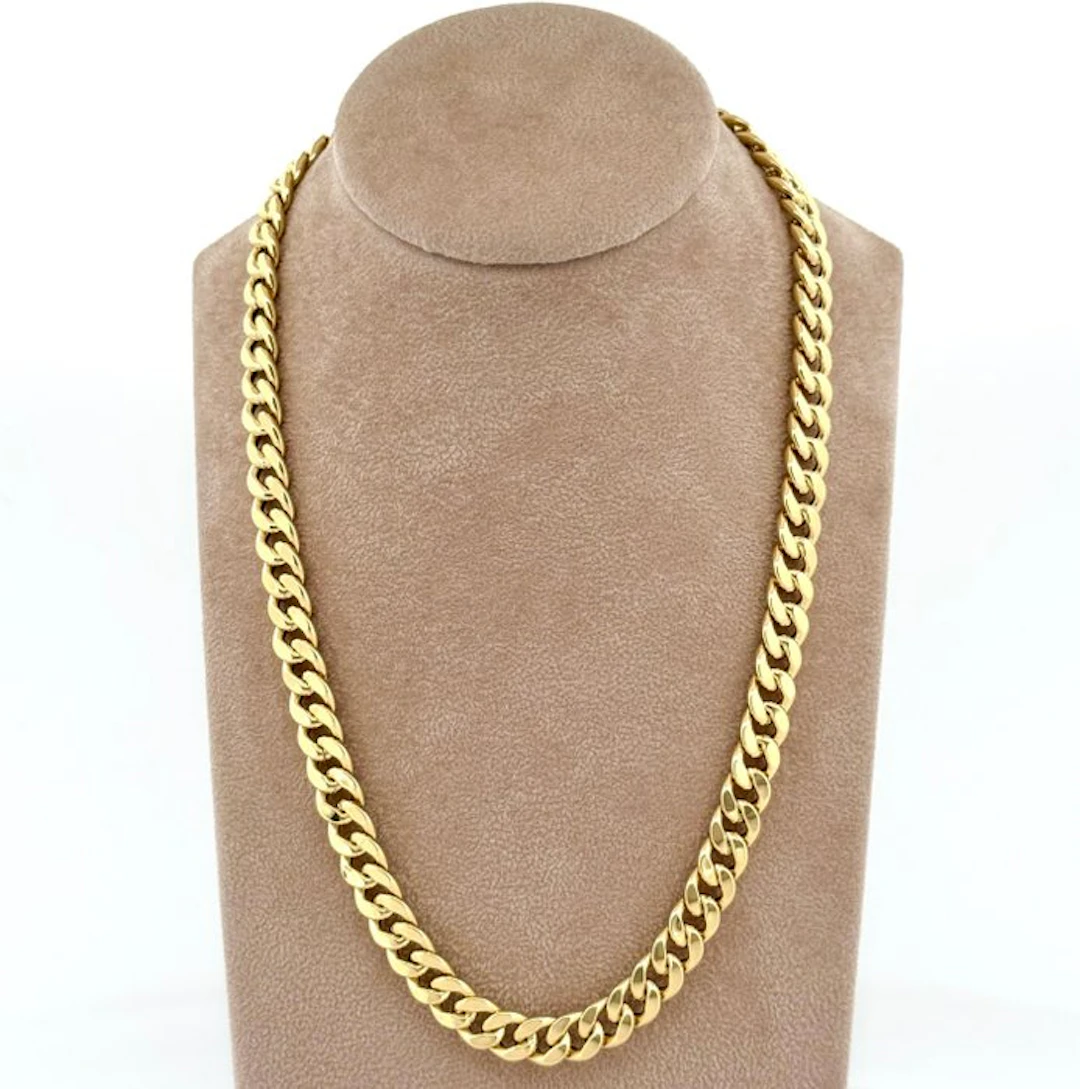 Necklace - 18 kt. Yellow gold - Cuban Link - 50 cm