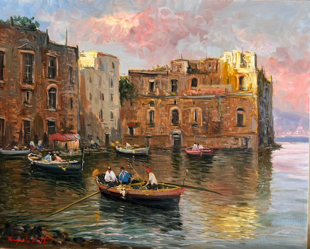 Pasquale Vuotto (1958) - Pescatori al palazzo donn’Anna
