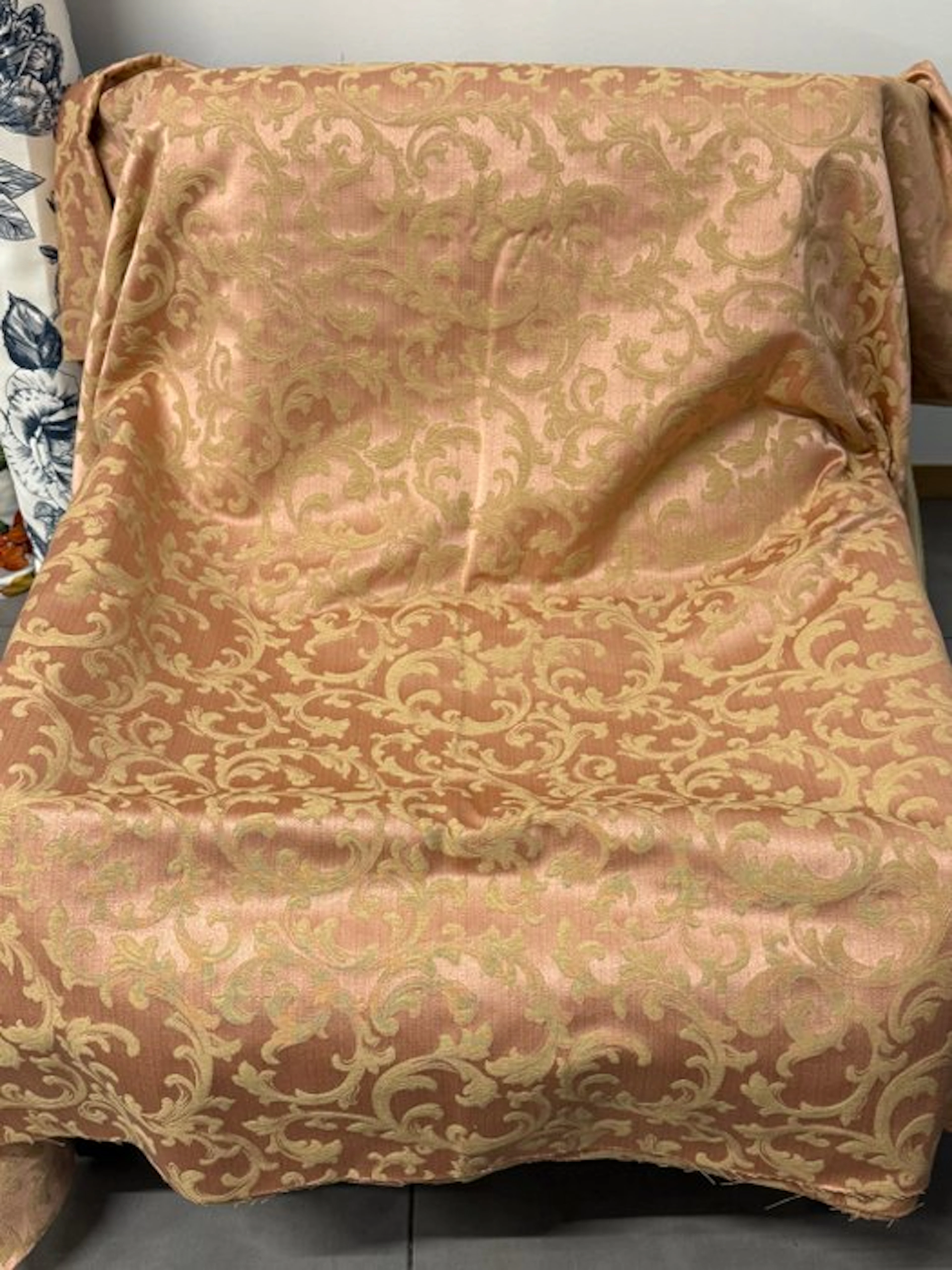 Damask Jacquard fabric “Royal Blush” – Powder Pink...