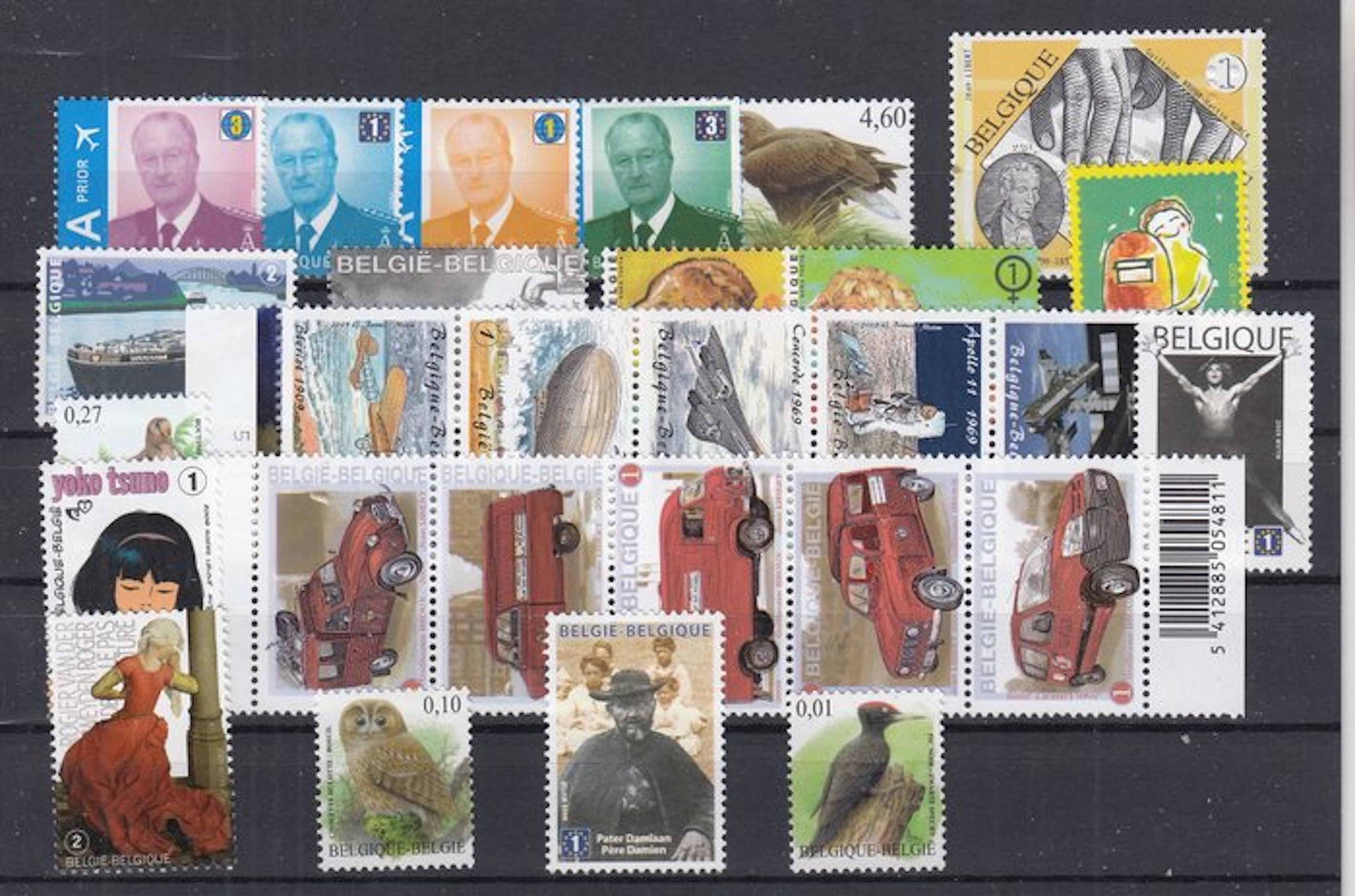 Belgium 2009 - complete year 2009 with all stamps and all blocks.