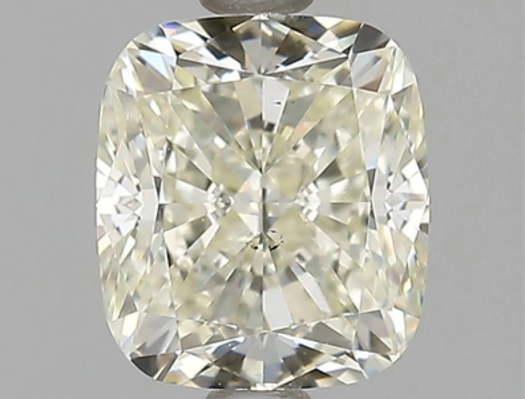 1 pcs Diamond (Natural) - 1.55 ct - Cushion - K - VS2 - HRD Antwerp - Ex Ex