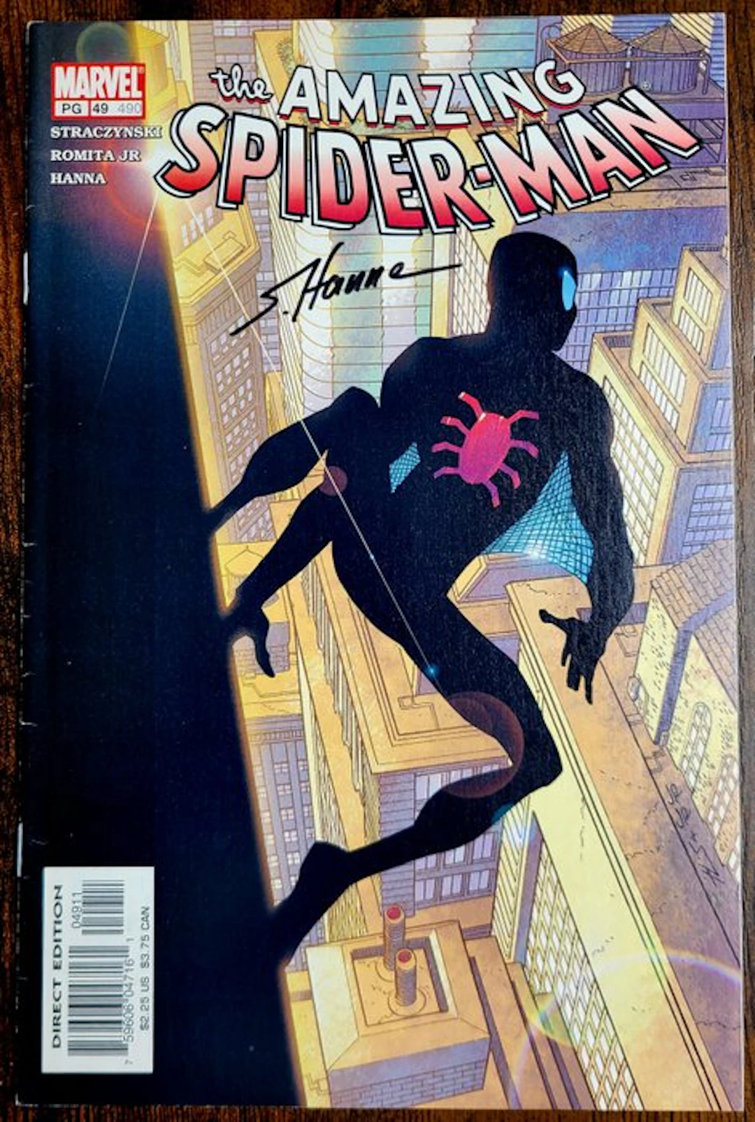 Amazing Spider-Man #49 - Signed by Scott Hanna + COA and...