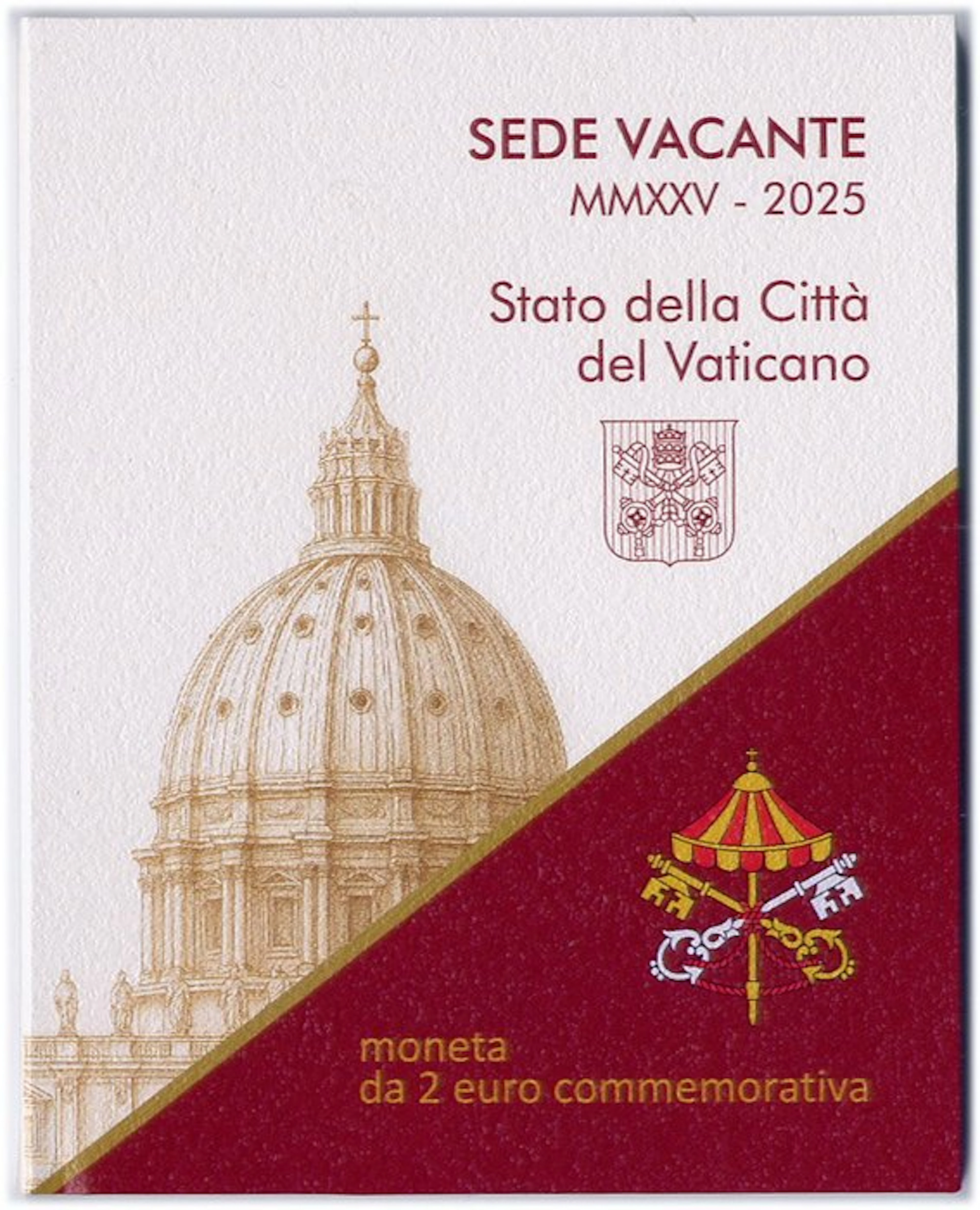 Vatican. 2 Euro 2025 "Sede Vacante" (No reserve price)