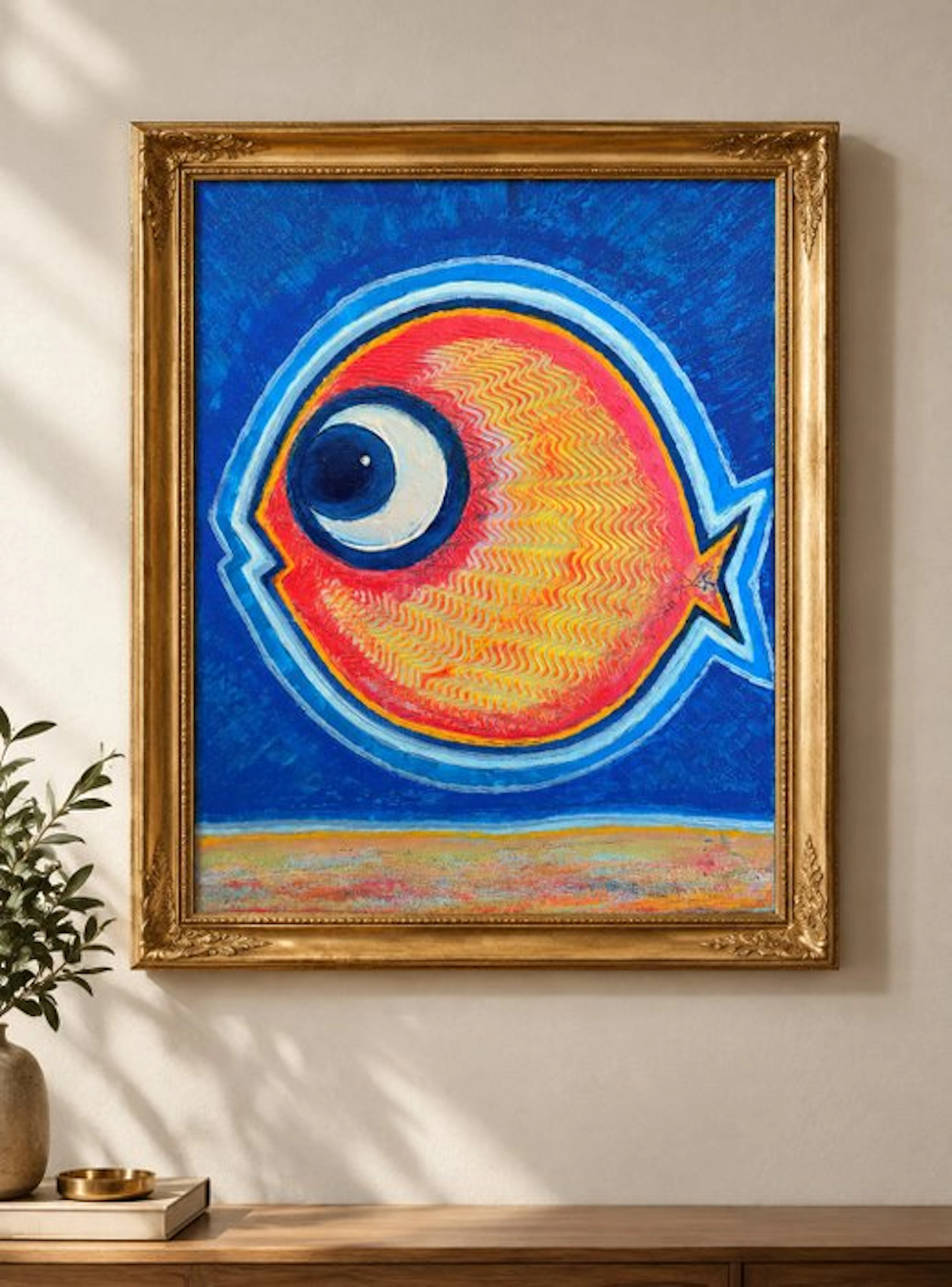 Denis Kuvayev (1971) - Goldfish on golden bottom - No Reserve