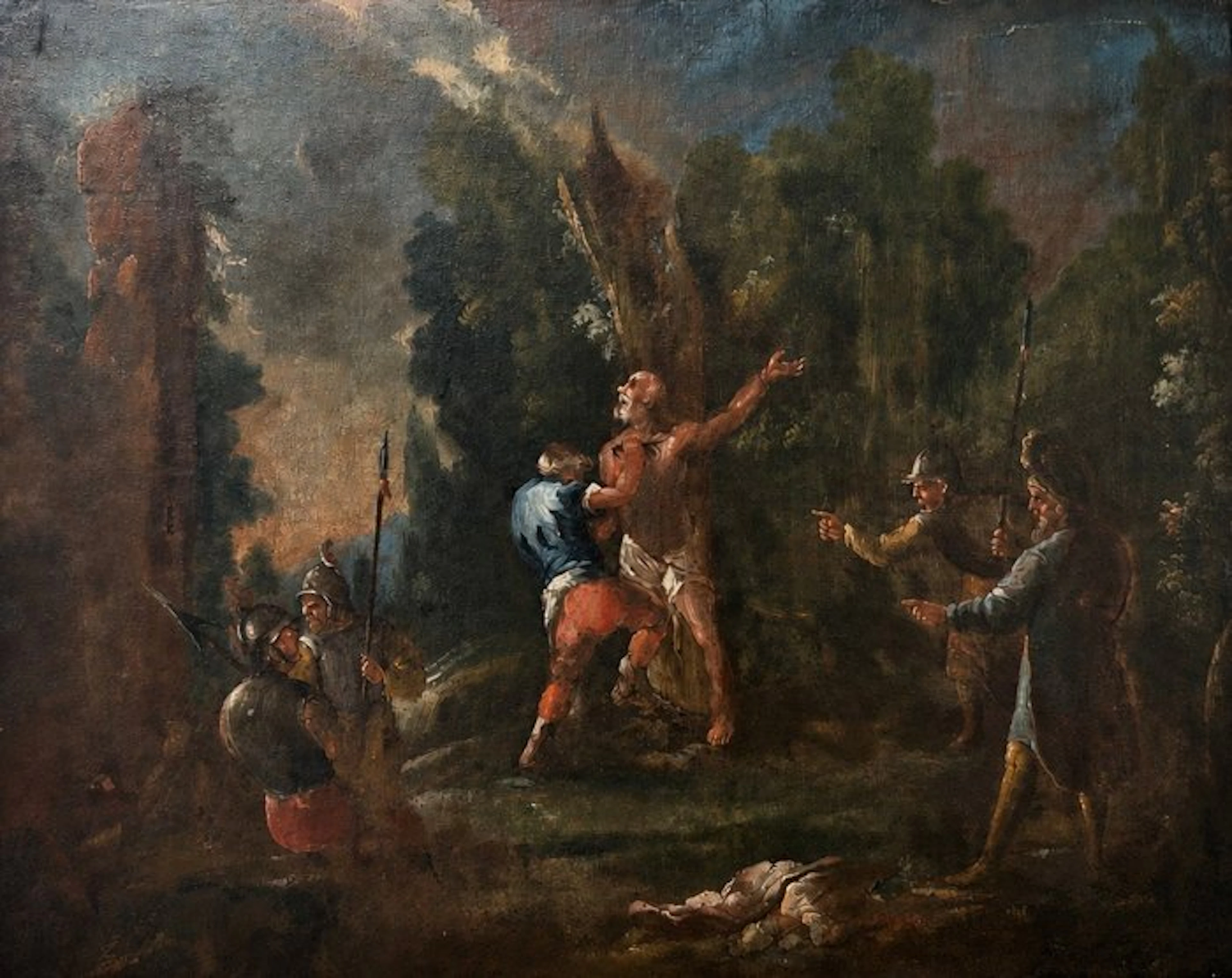 Scuola napoletana (XVII) - Martirio di San Bartolomeo - XL format