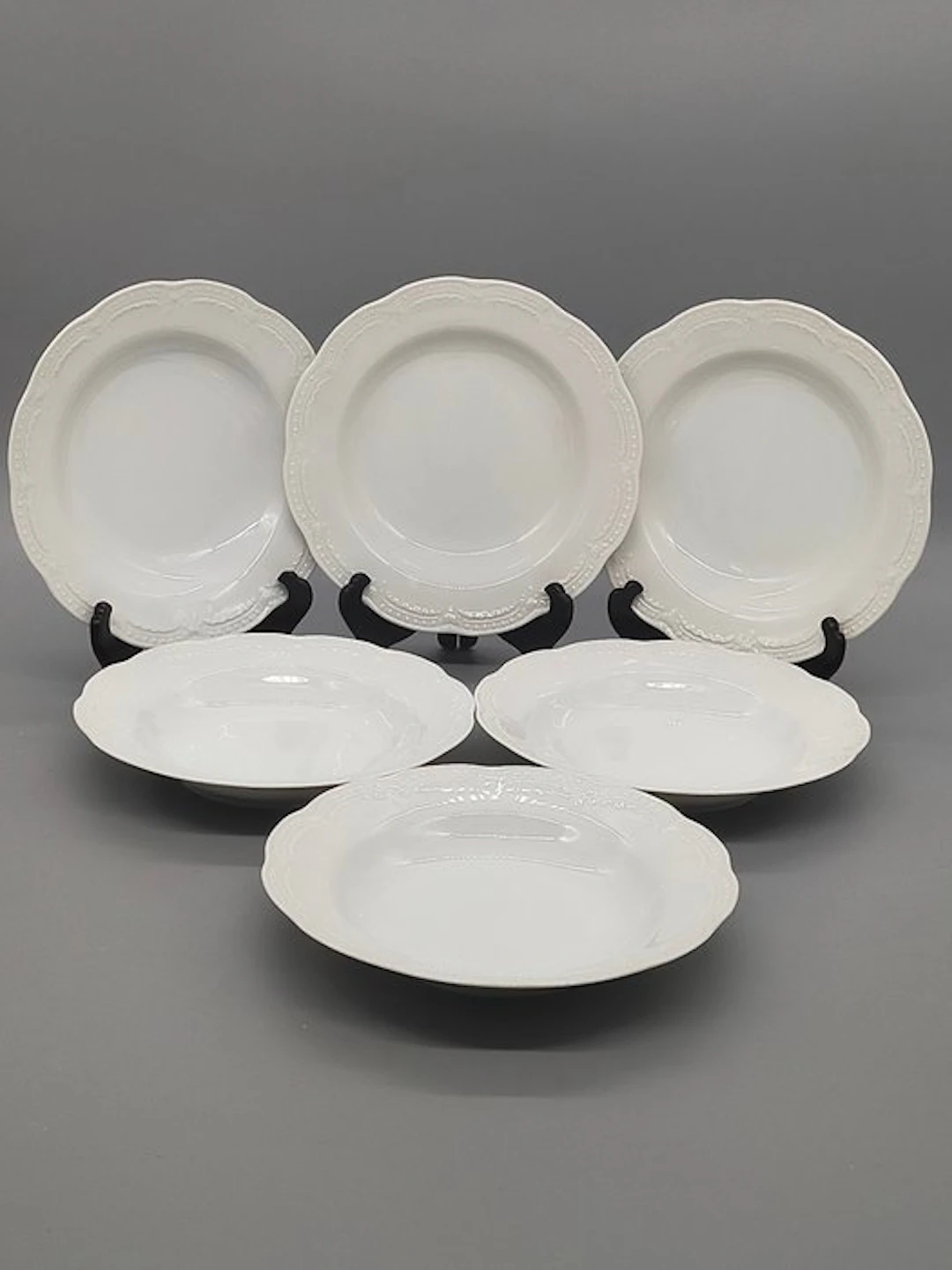 Dinner set - 6 Hutschenreuther Viktoria Porzellanteller...