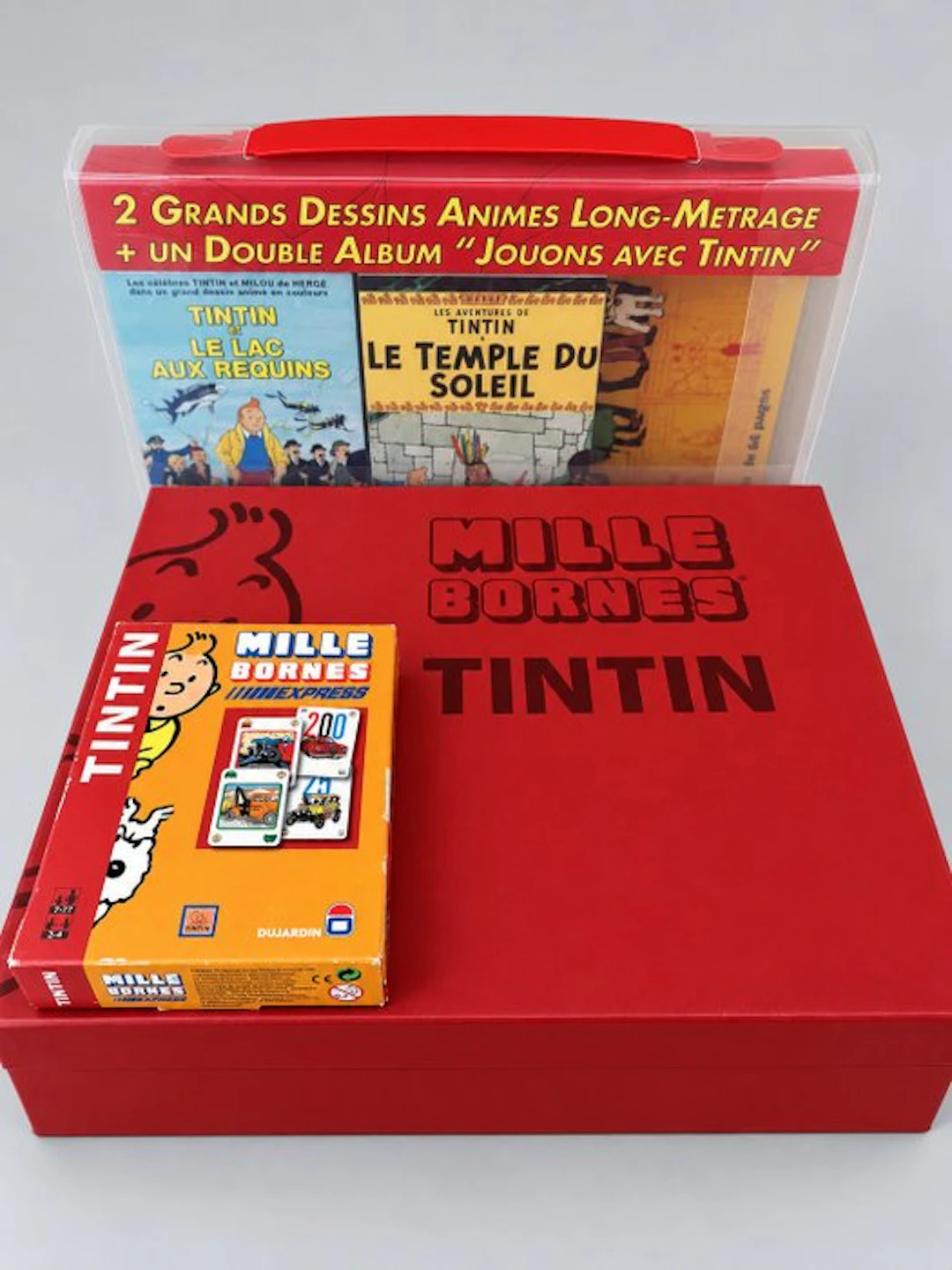 Tintin Tintin – Lot de 3 coffrets : Mille Bornes et dessins animés
