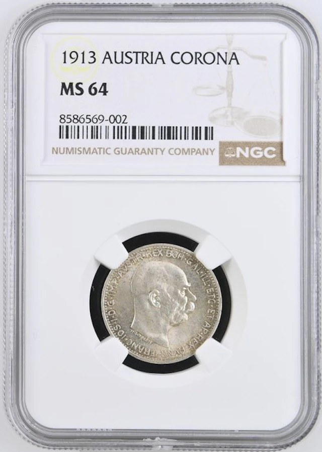 Austria. Franz Joseph I. Corona 1913 - NGC MS64