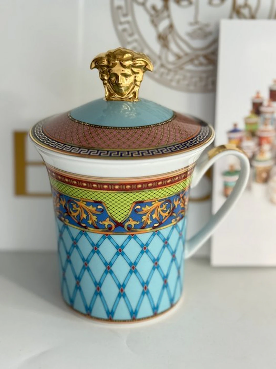 Rosenthal - Versace - Mug - Russian Dream mug with lid /...