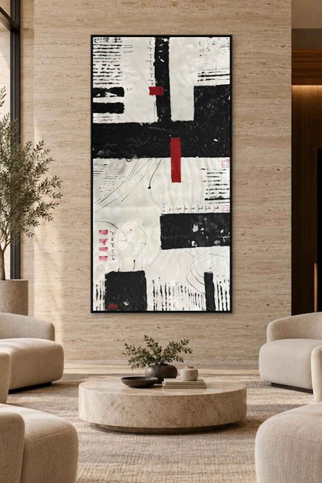 Laura Pinchete - Desestructuras en negro y rojo II. XXXL