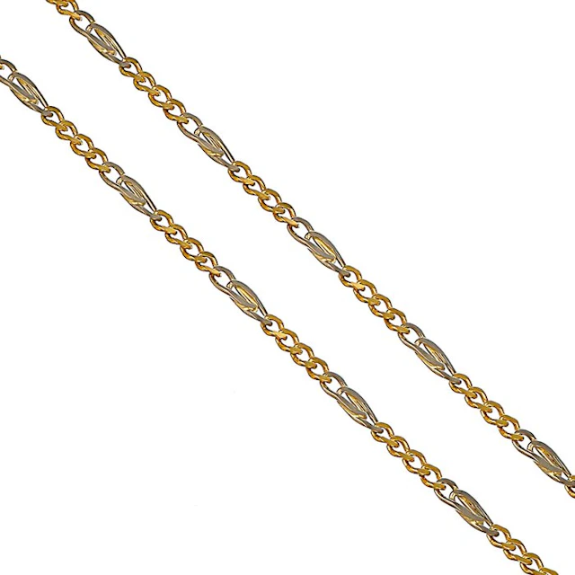 Necklace - 18 kt. Yellow gold, White gold - sugar