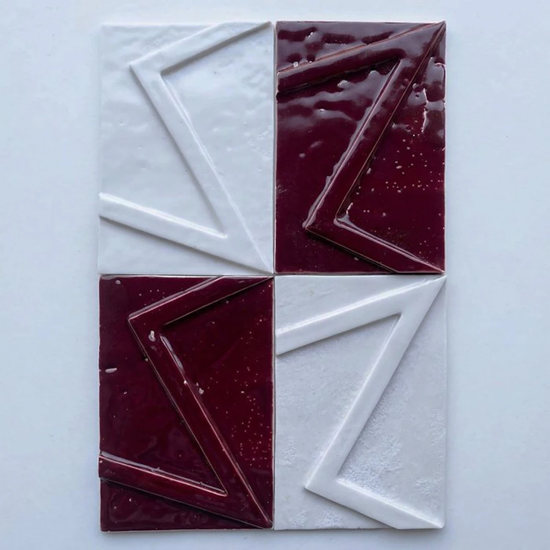 Tile (4) - in Limoges porcelain - FOUZIA KHAIA - 2026