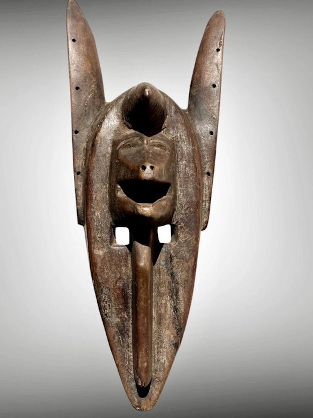 Suruku double-hyena mask - Bambara - Mali