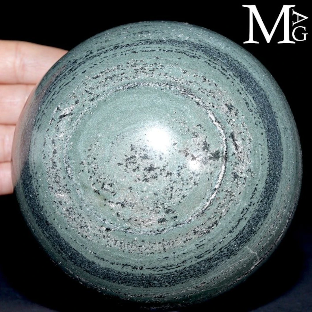 Large Polished Kambaba Jasper Sphere - Natural concentric...